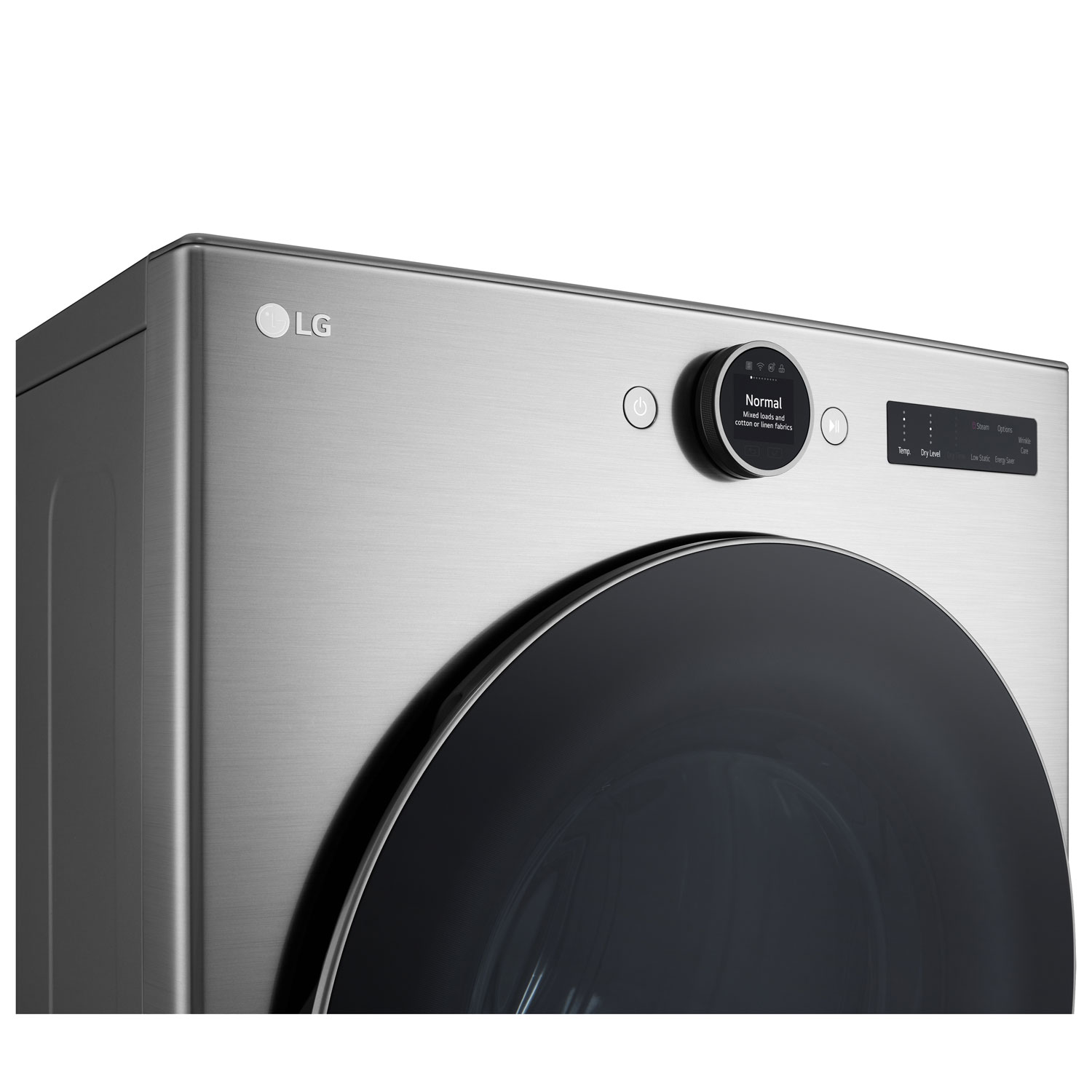 LG 7.4 Cu. Ft. Gas Steam Dryer - Graphite Steel