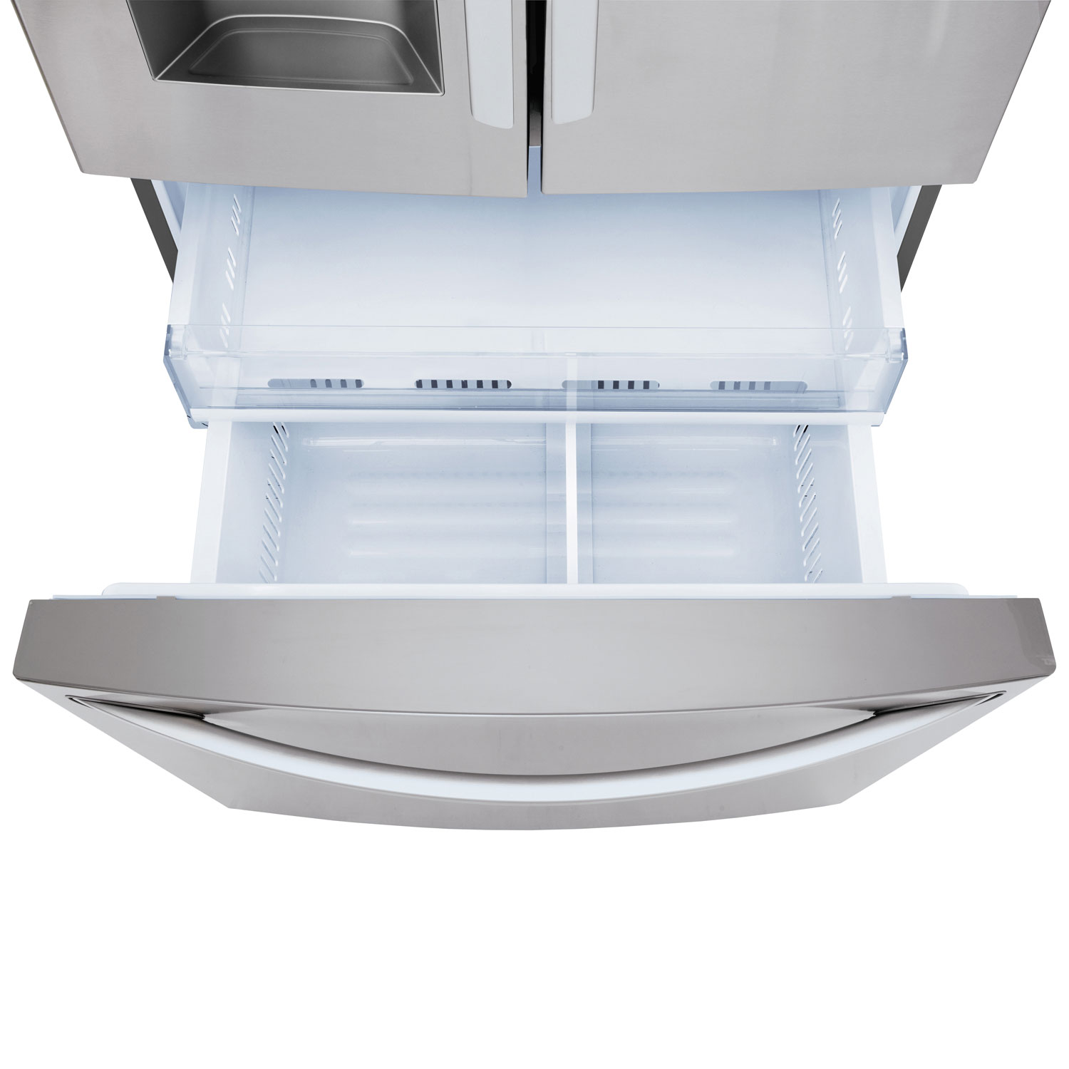 Réfrigérateur à deux portes 27,7 pi³ 36 po à distributeur eau et glaçons de LG - Inox