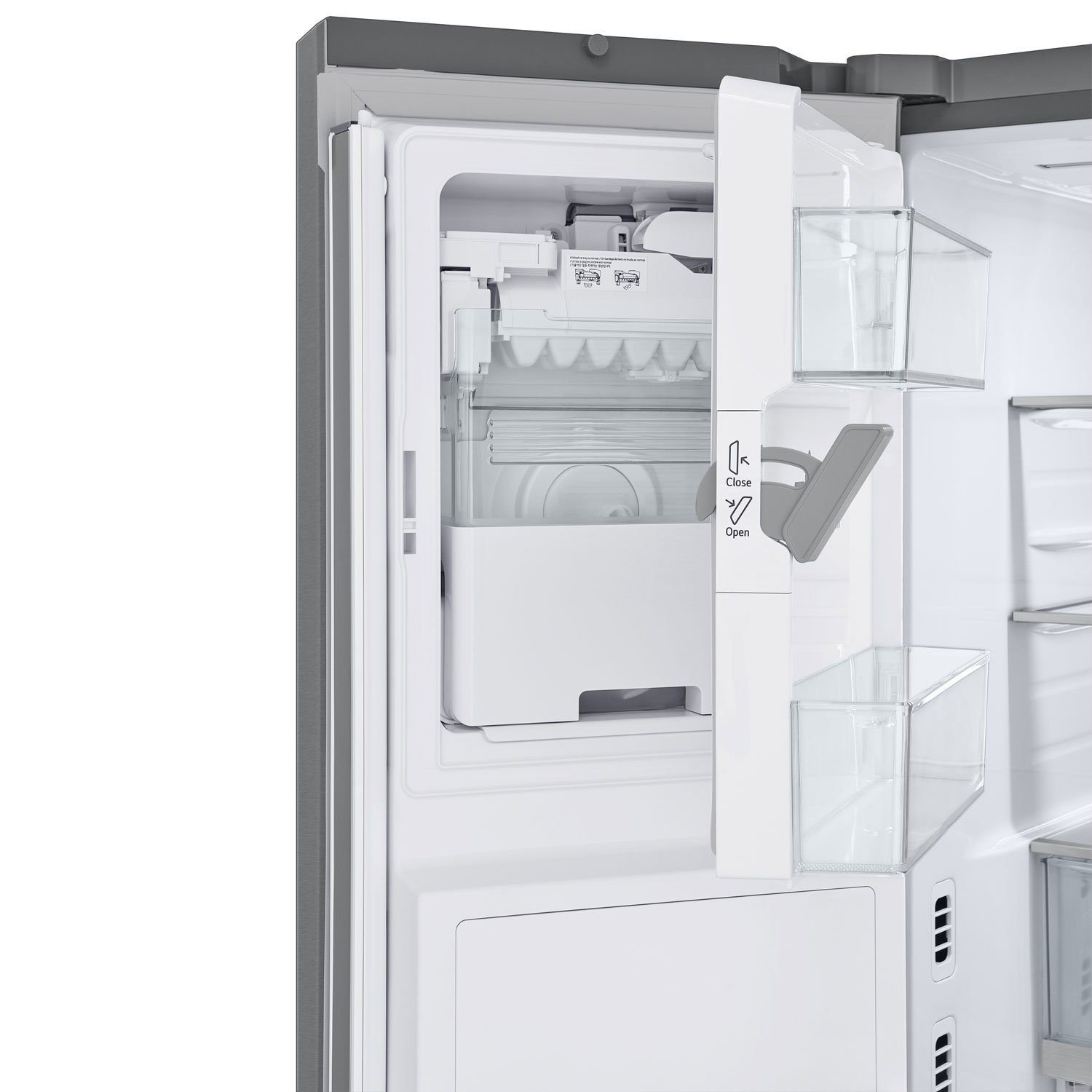 LG 36" 26 cu. ft. Smart Mirror InstaView Counter-Depth MAX French Door Refrigerator w/ Ice Dispenser - Stainless