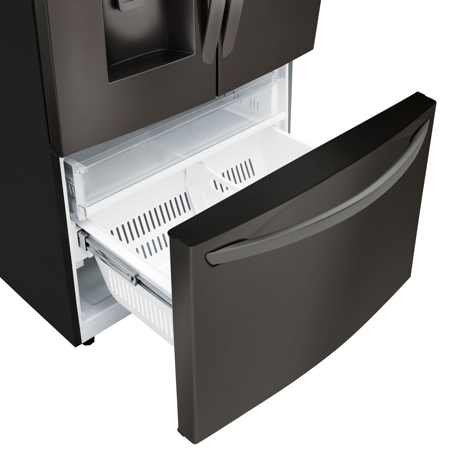 LG 36" 27.7 Cu. Ft. French Door Refrigerator w/ Water & Ice Dispenser - Black Stainless Steel