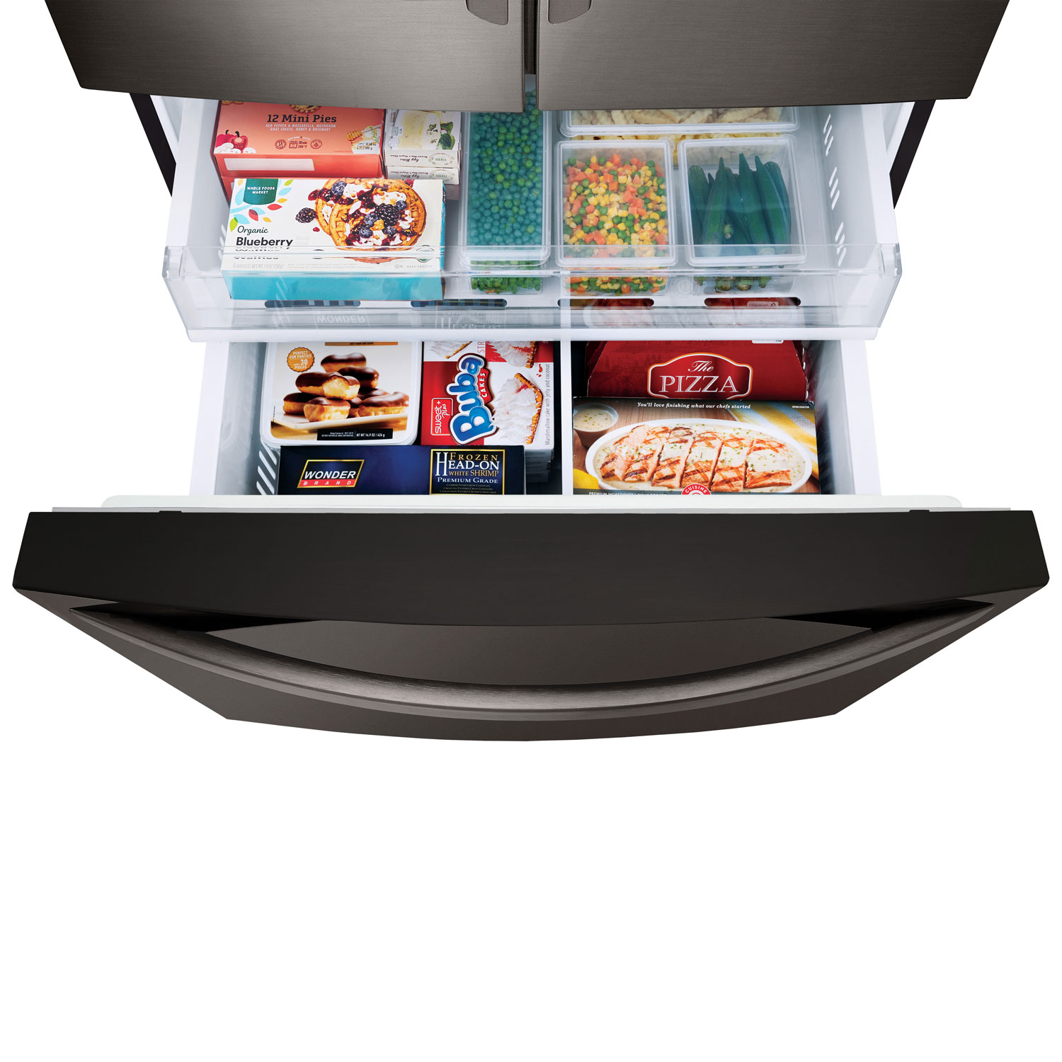 LG 36" 27.7 Cu. Ft. French Door Refrigerator w/ Water & Ice Dispenser - Black Stainless Steel