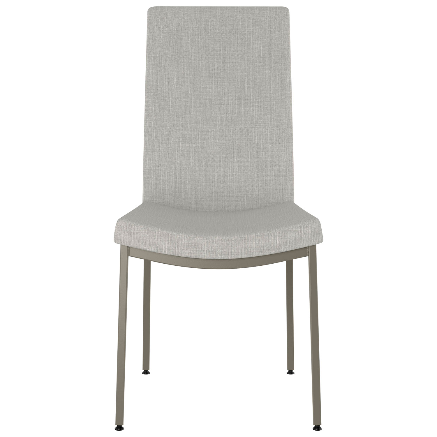 Chaise de salle à manger contemporaine en polyester Torres - Gris beige pâle/Gris