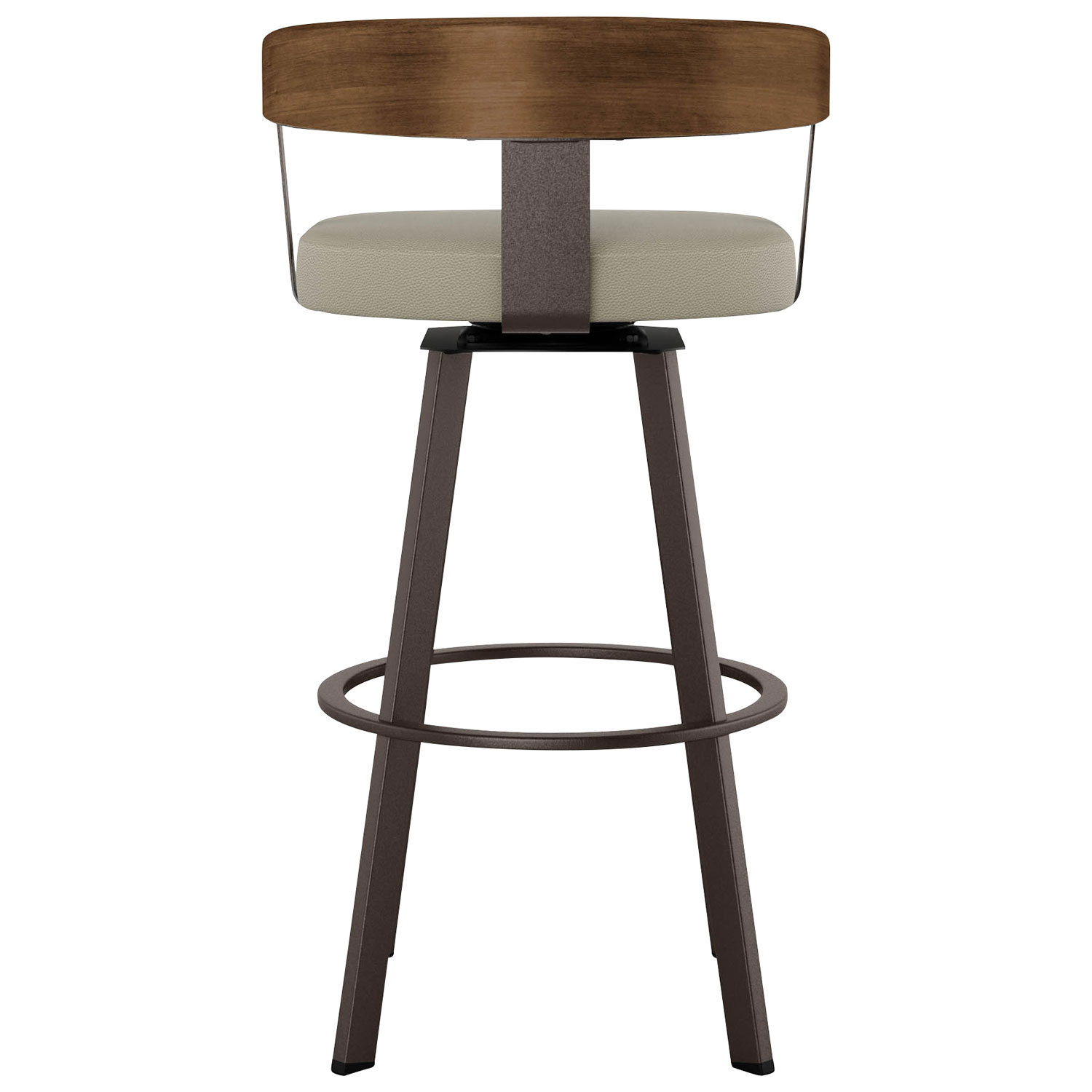 Lars Contemporary Counter Height Barstool - Greige/Light Brown/Dark Brown