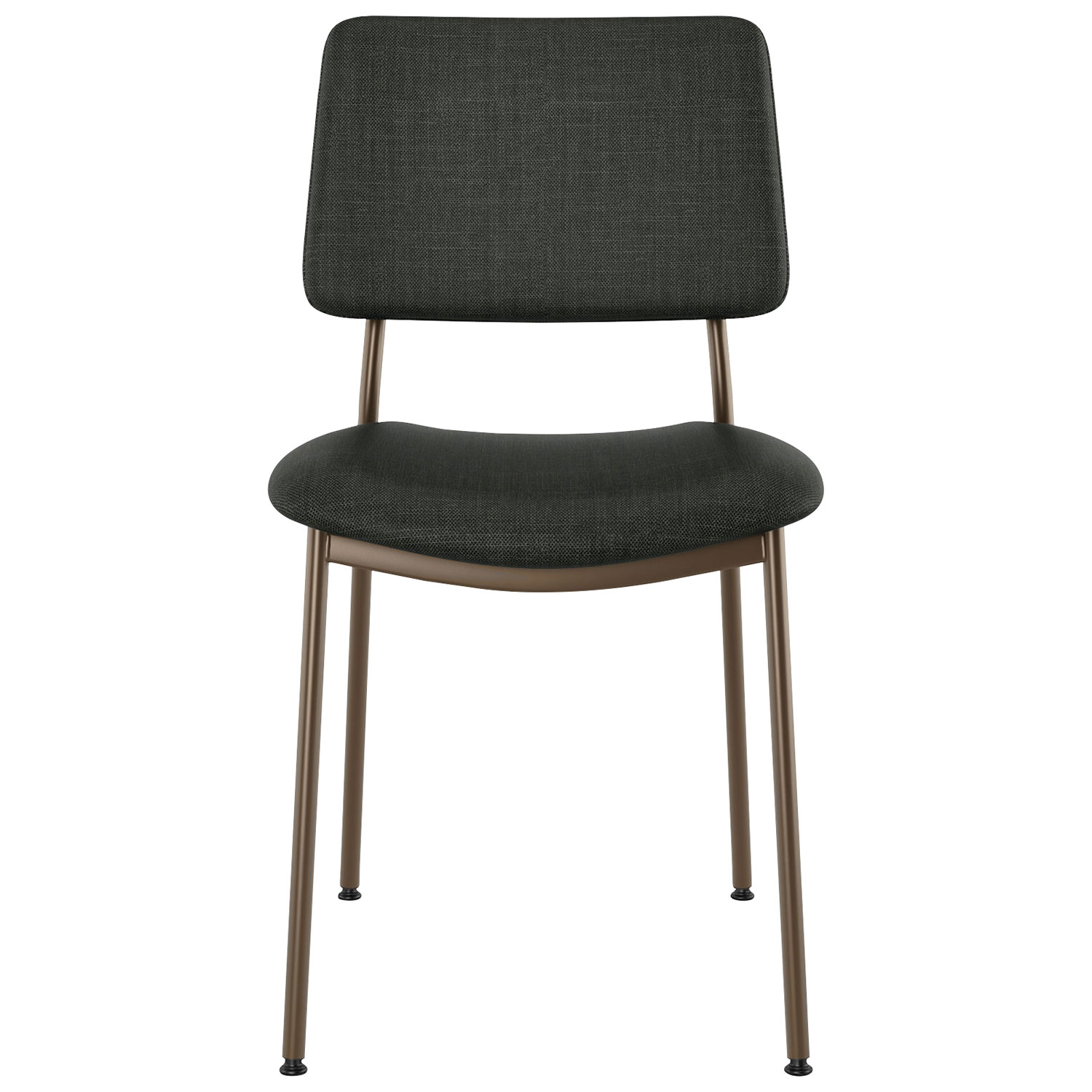 Sullivan Contemporary Polyester Dining Chair - Black/Bronze