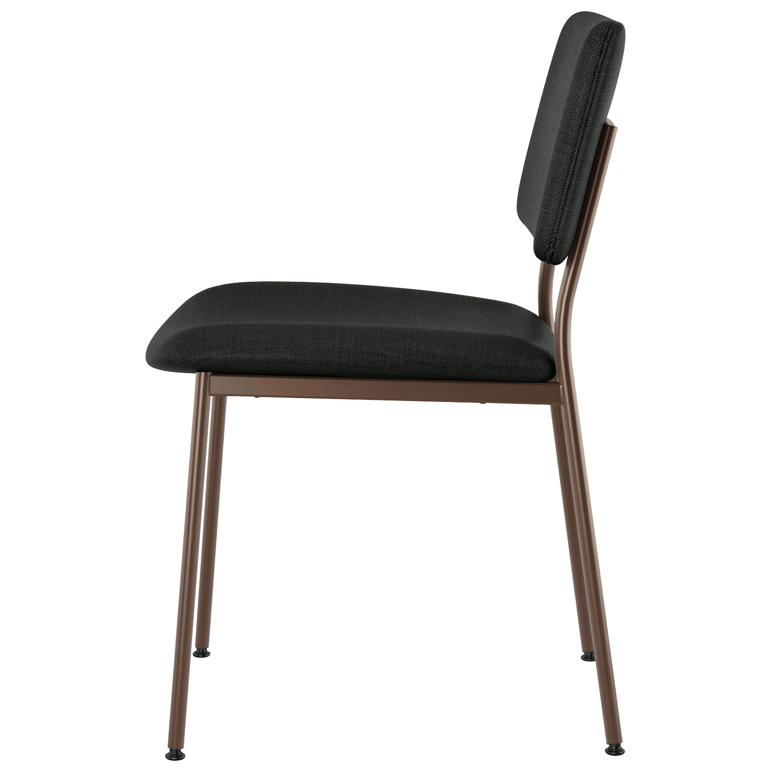 Sullivan Contemporary Polyester Dining Chair - Black/Bronze