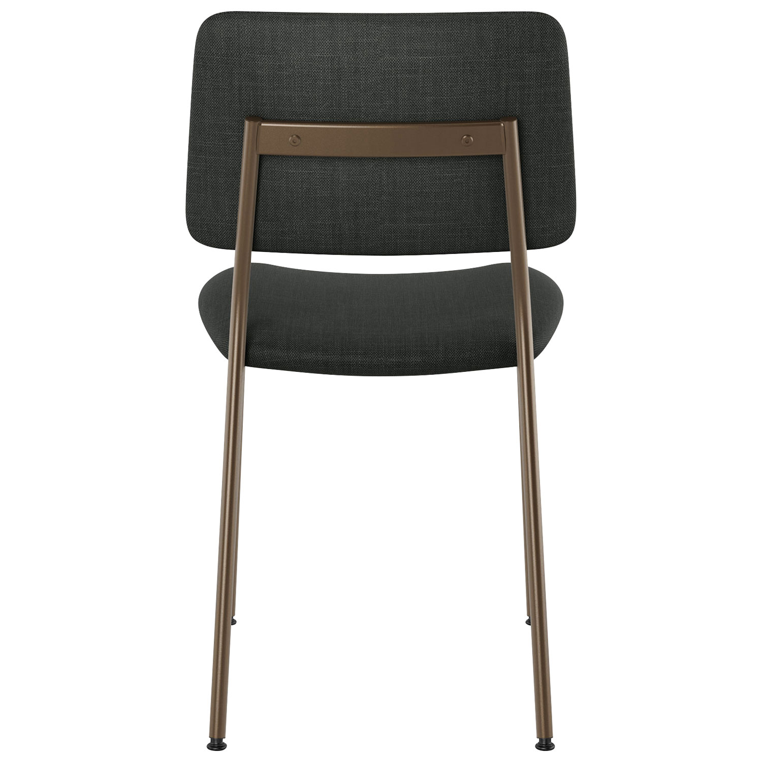Sullivan Contemporary Polyester Dining Chair - Black/Bronze