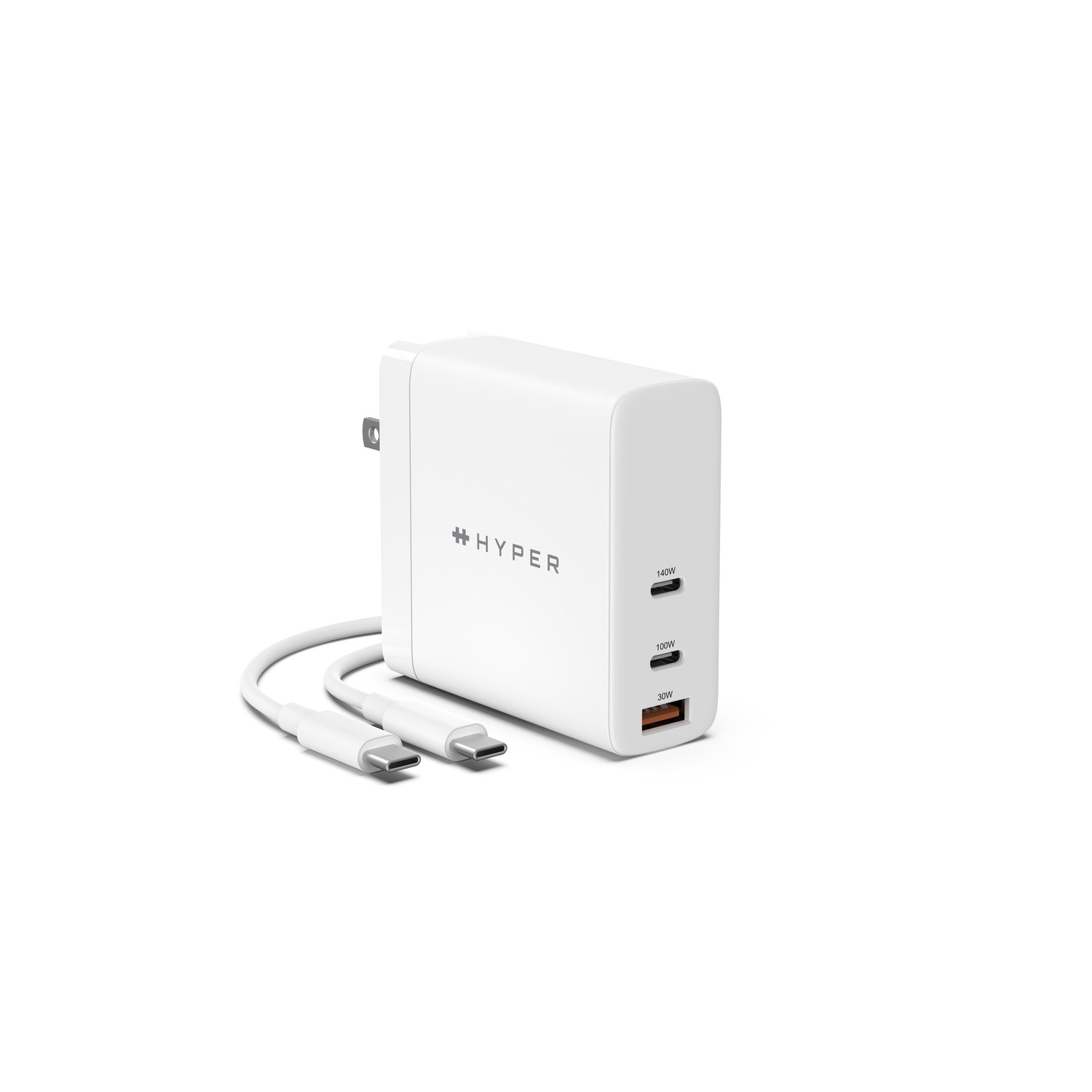 Targus HyperJuice 140W PD 3.1 USB-C/A Charger w/cable For MacBooks