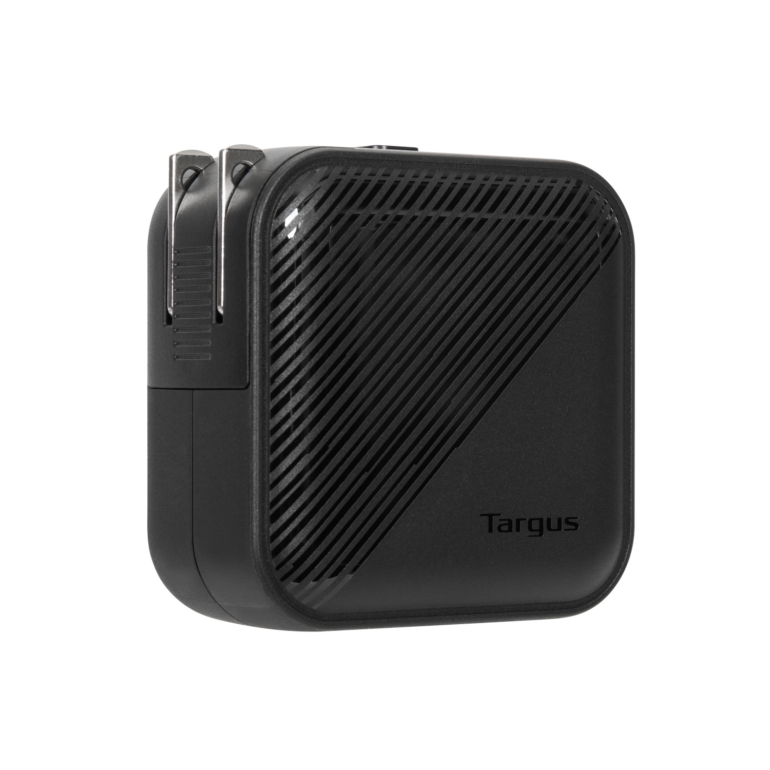 Targus 65W GaN Wall Charger w/1×USB-C, 1×USB-A ports; 4 travel plugs