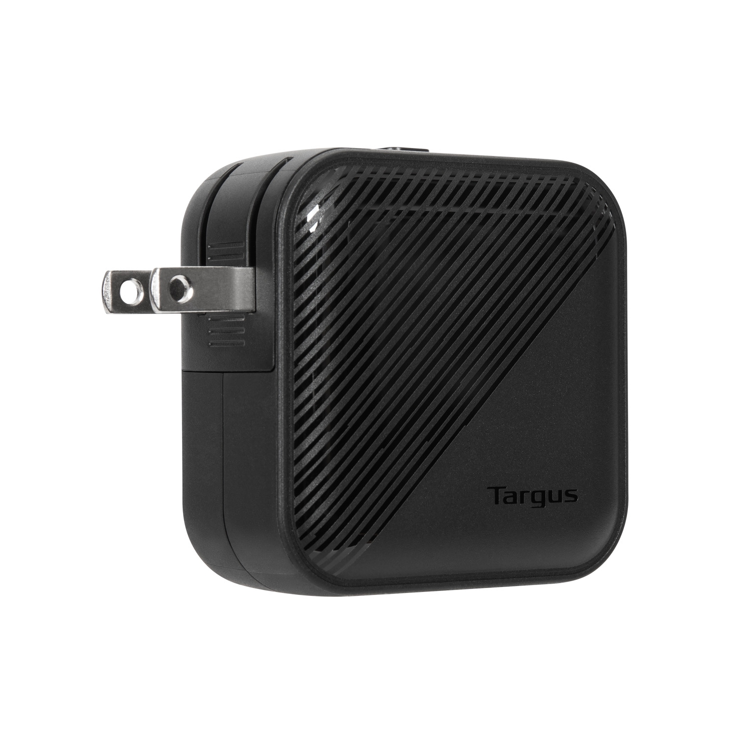 Targus 65W GaN Wall Charger w/1×USB-C, 1×USB-A ports; 4 travel plugs