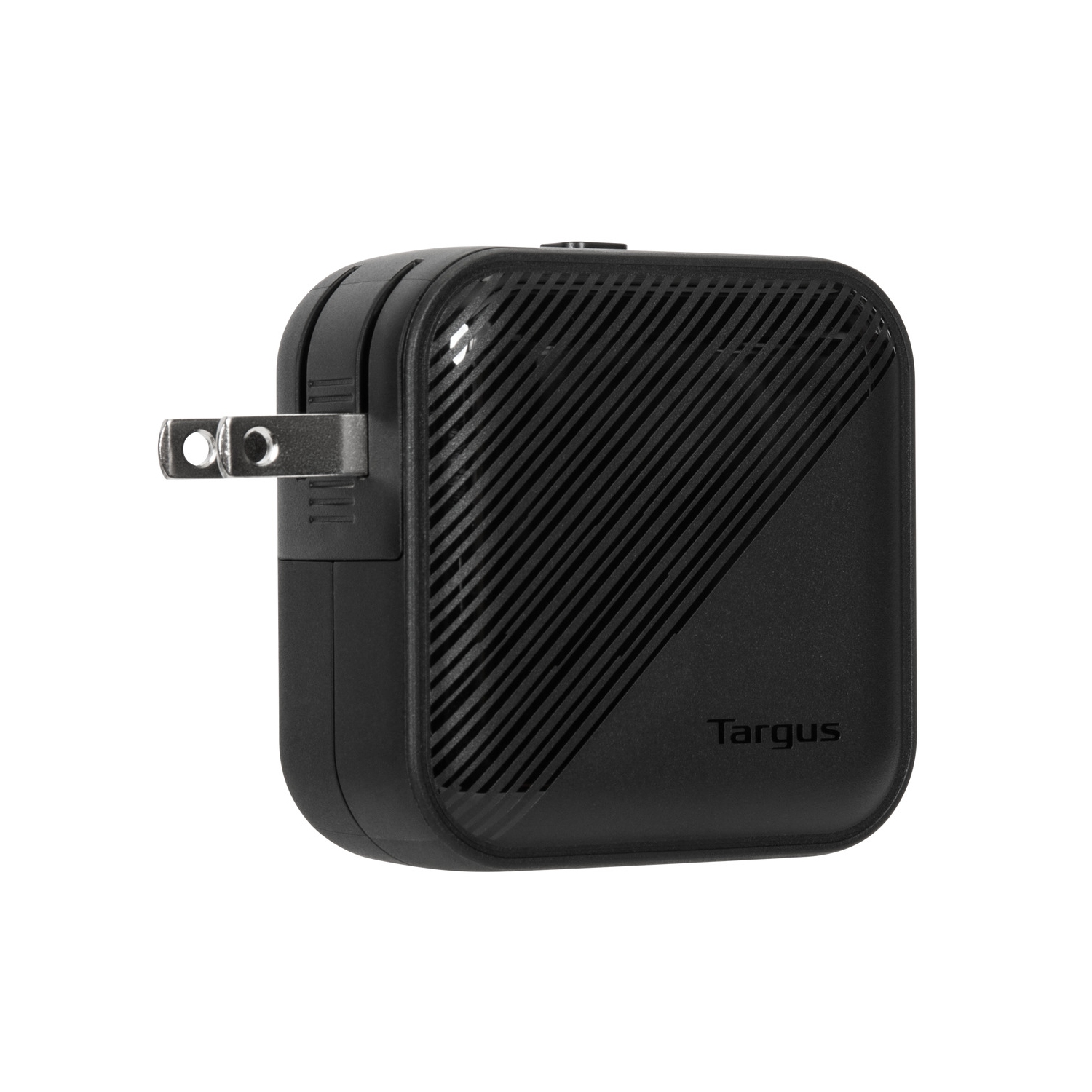 Targus 65W GaN Wall Charger w/1×USB-C, 1×USB-A ports; 4 travel plugs