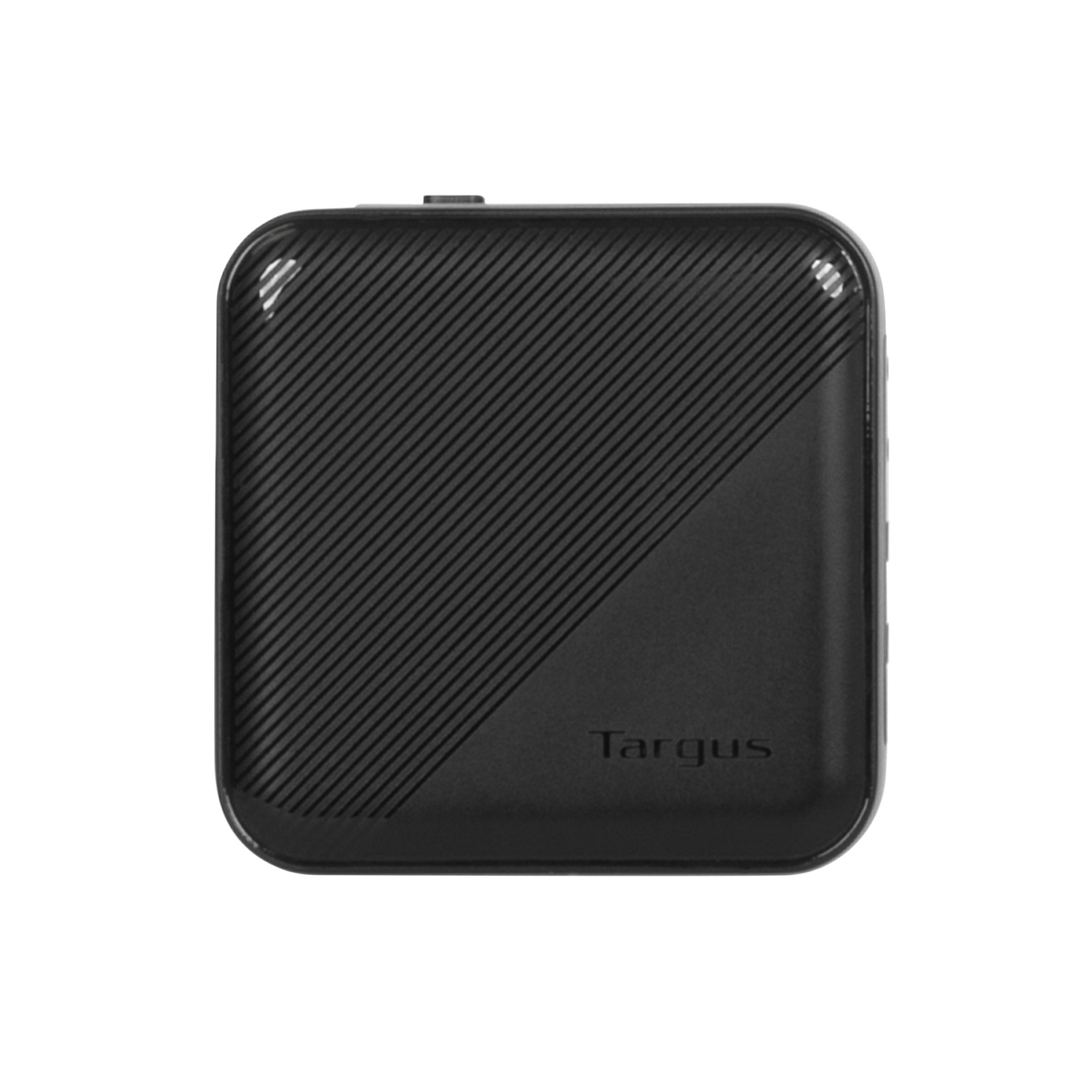 Targus 100W GaN Wall Charger w/2×USB-C, 2×USB-A ports; 4 travel plugs