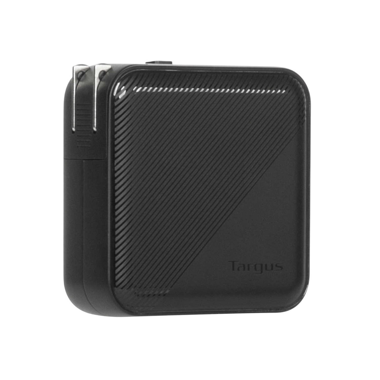 Targus 100W GaN Wall Charger w/2×USB-C, 2×USB-A ports; 4 travel plugs