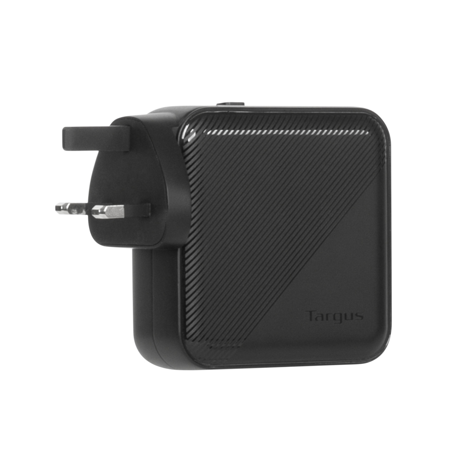 Targus 100W GaN Wall Charger w/2×USB-C, 2×USB-A ports; 4 travel plugs