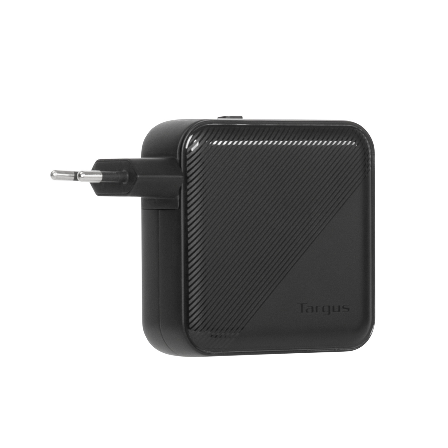 Targus 100W GaN Wall Charger w/2×USB-C, 2×USB-A ports; 4 travel plugs