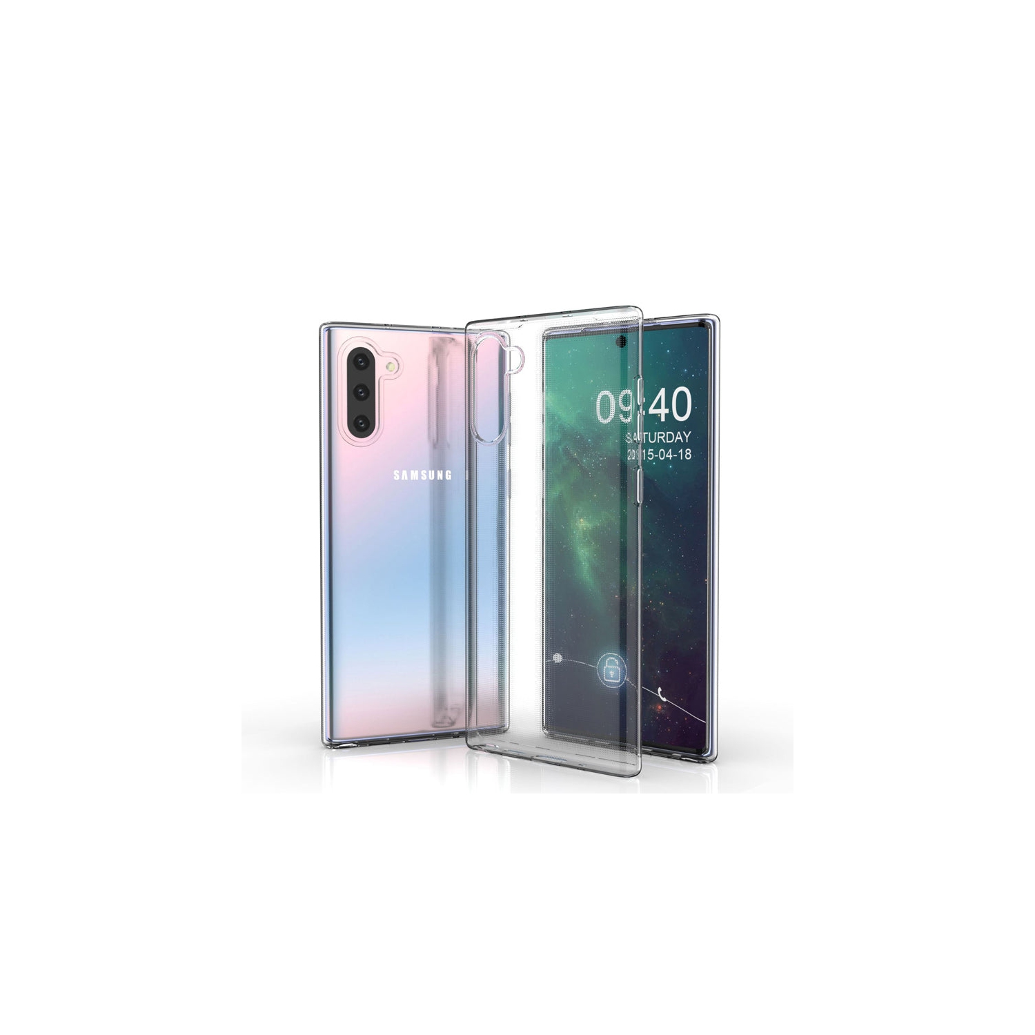 Étui transparent de PANDACO pour Galaxy Note 10 de Samsung