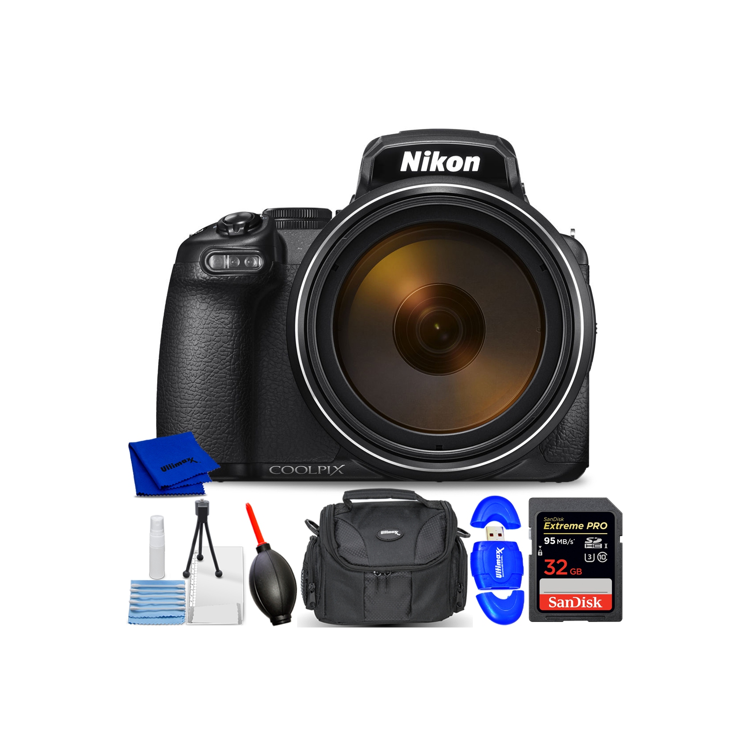 Nikon COOLPIX P1000 16MP Digital Camera - 7PC Accessory Bundle