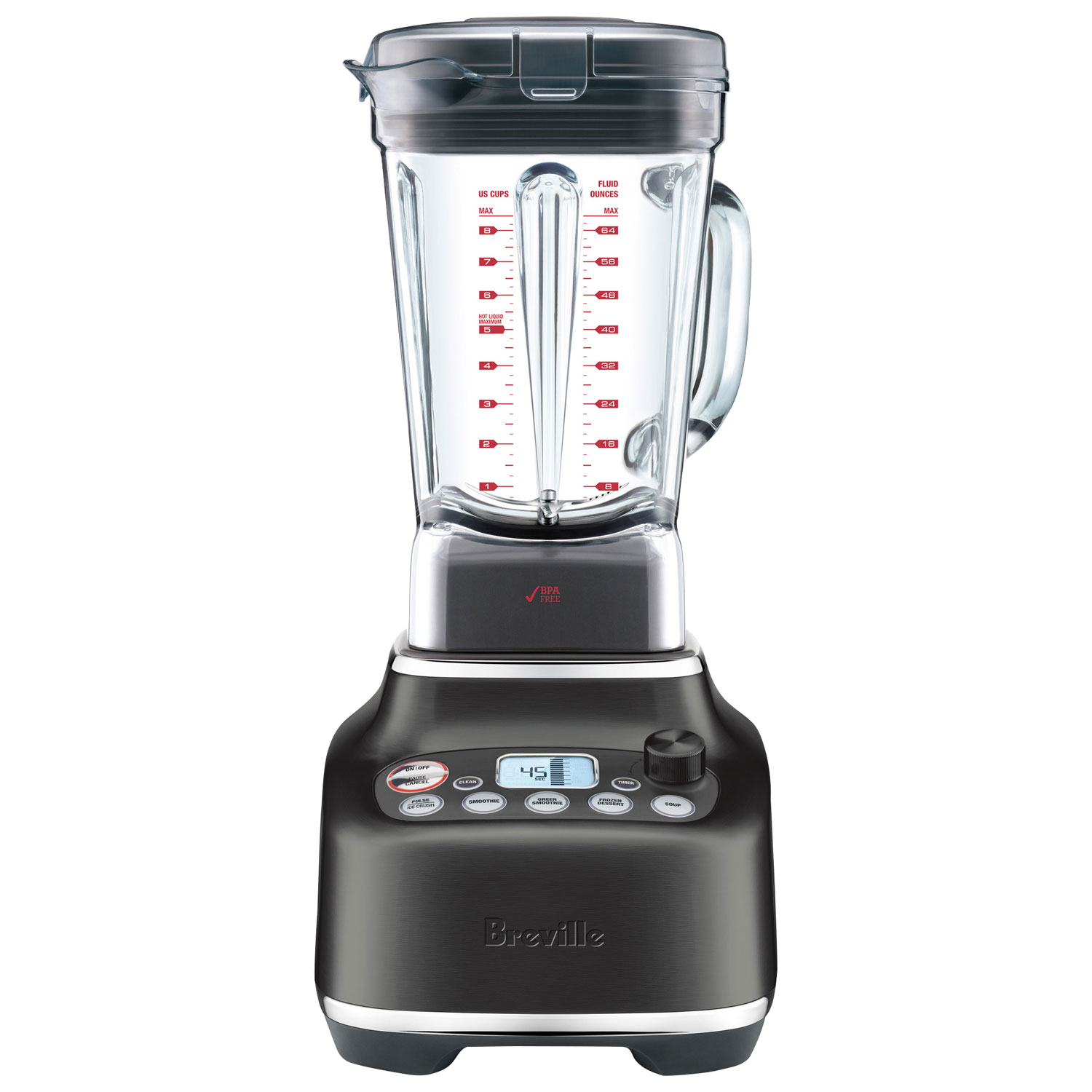 Breville Super Q 2L 1800-Watt Stand Blender - Black Stainless Steel