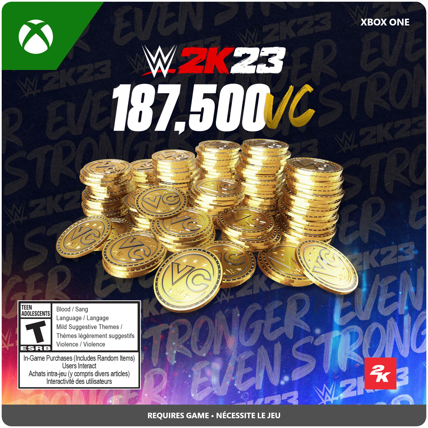 WWE 2K23: 187,500 VC (Xbox One) - Digital Download