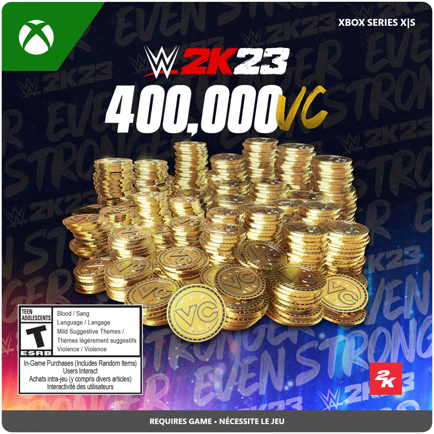 WWE 2K23: 400,000 VC (Xbox Series X|S) - Digital Download