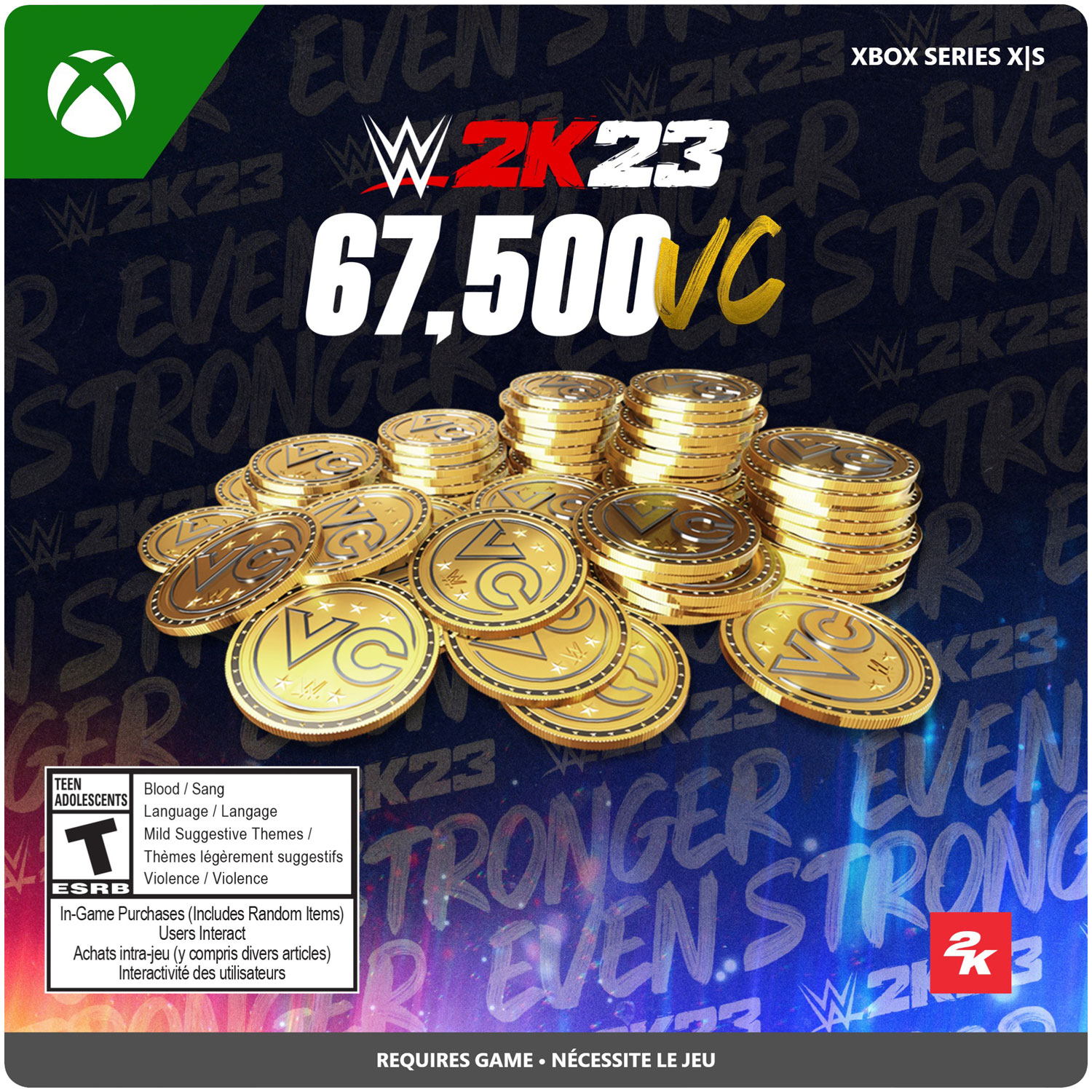 WWE 2K23: 67,500 VC (Xbox Series X|S) - Digital Download