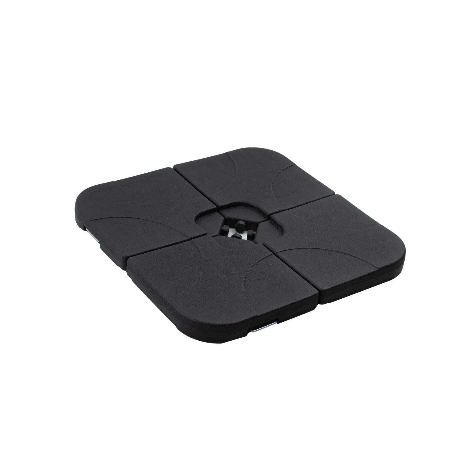 4 Piece Plastic Fillable Offset Umbrella Base - Black