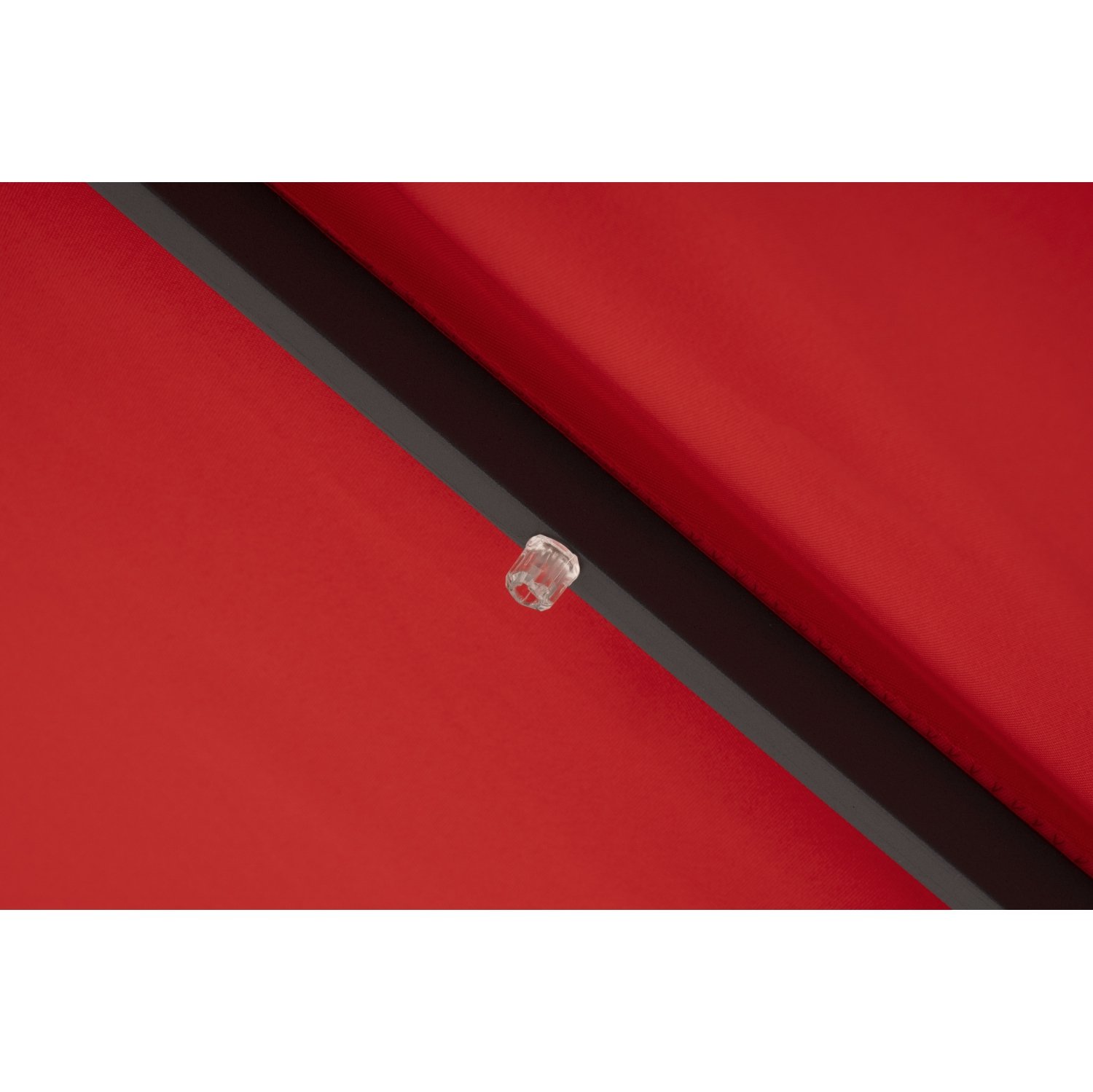 Parasol de marché inclinable de 9 pi avec éclairage DEL - Rouge