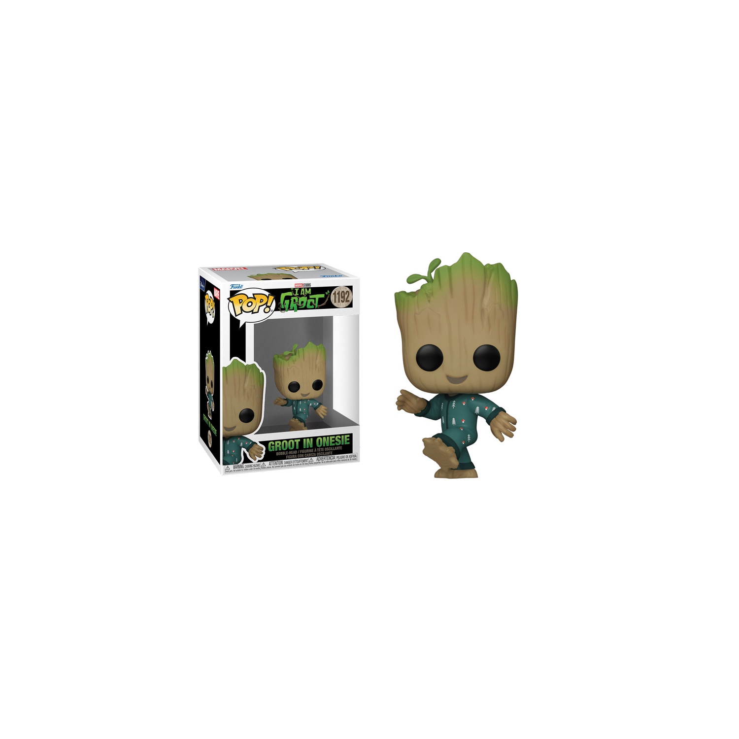 Funko Pop! Marvel I Am Groot Vinyl Bobble-Head Groot in Onesie #1192