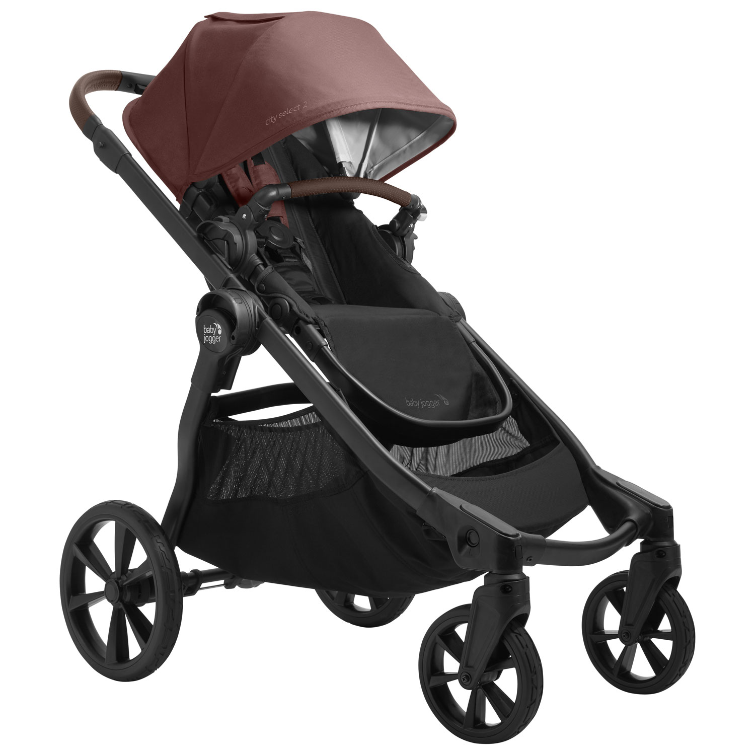 Baby Jogger City Select 2 Eco Collection Stroller - Mulberry Burgundy