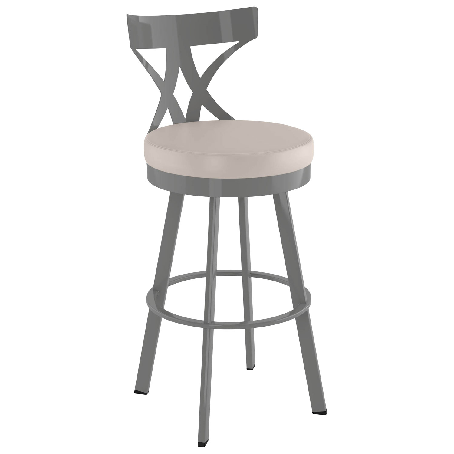 Washington Modern Counter Height Barstool - Cream/Grey