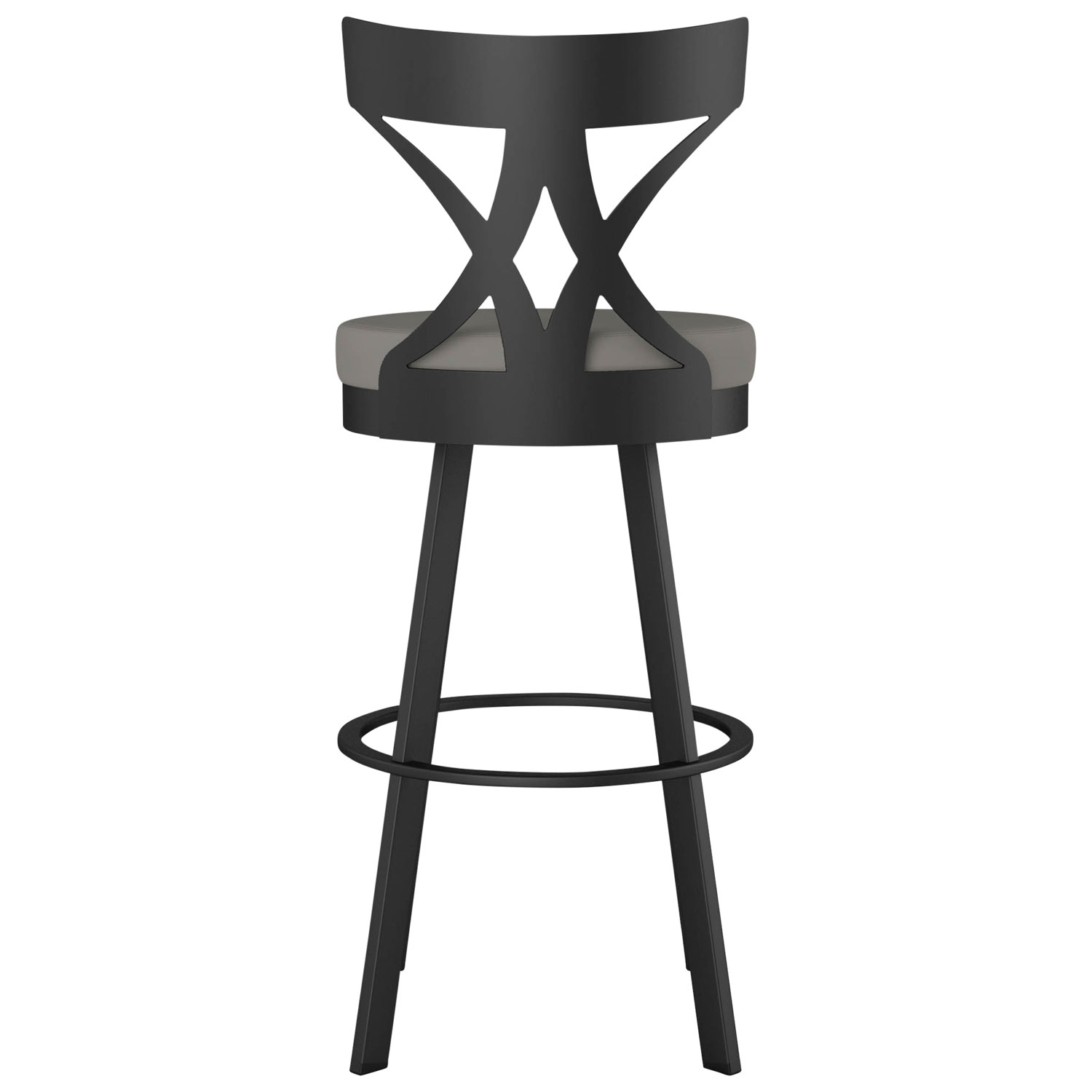 Washington Modern Counter Height Barstool - Taupe Grey/Black