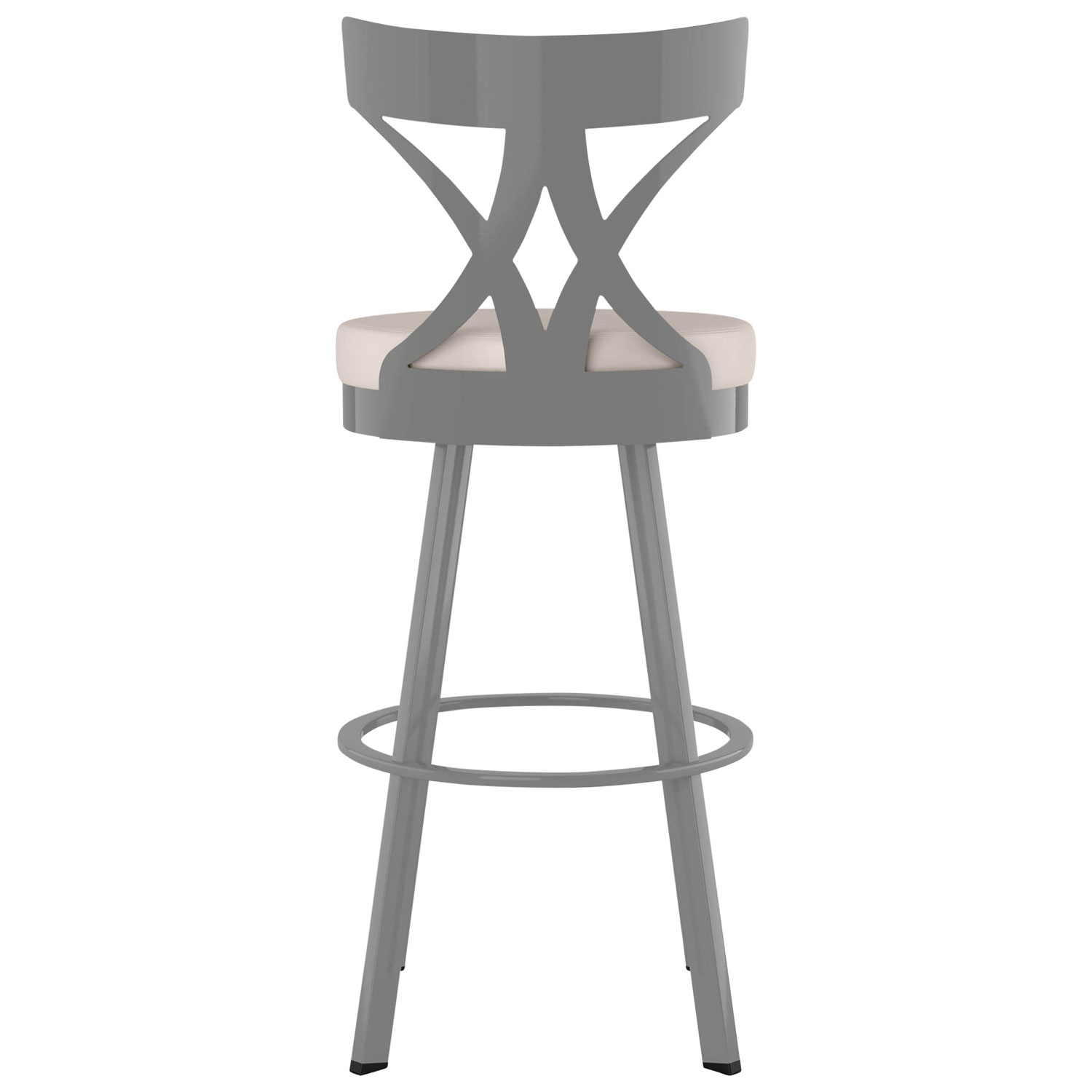 Washington Modern Bar Height Barstool - Cream/Grey