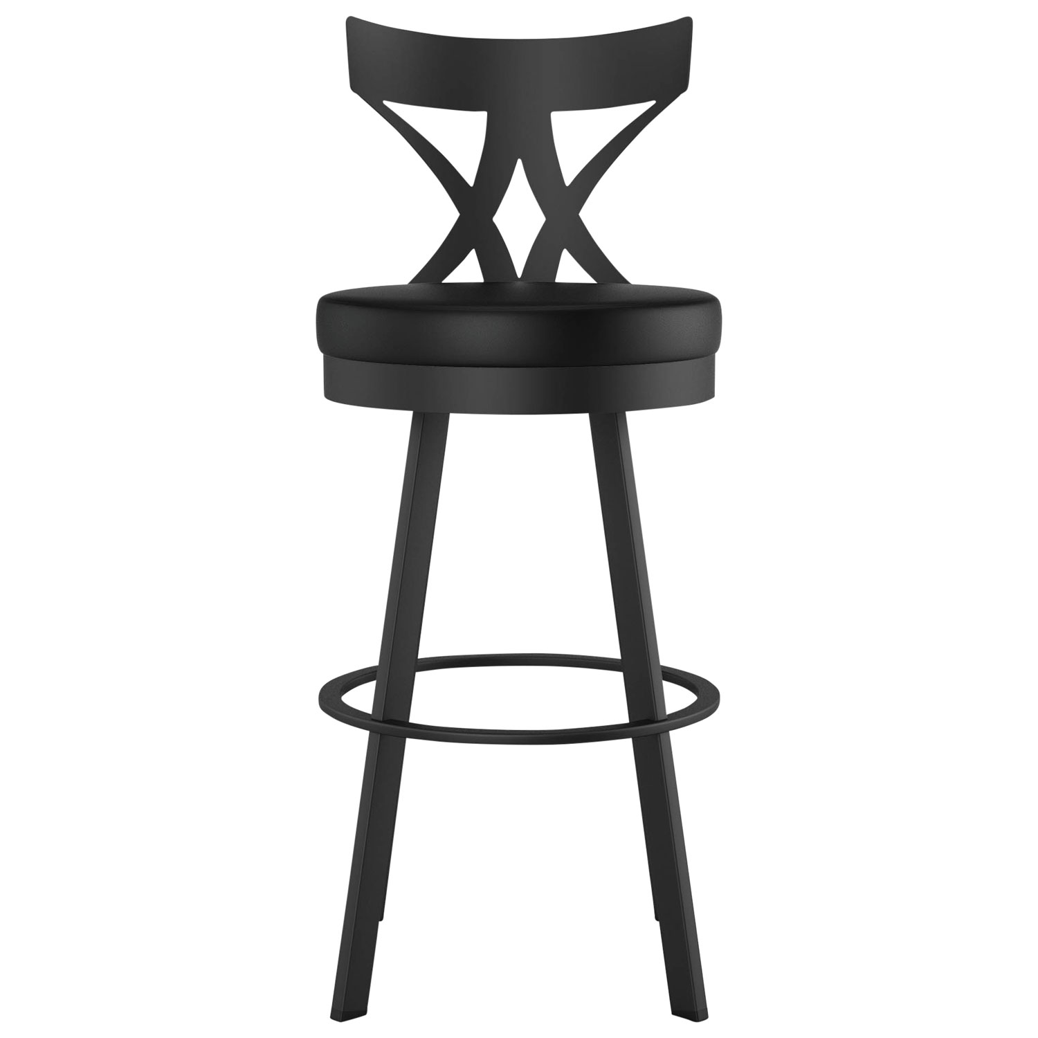 Washington Modern Bar Height Barstool - Black