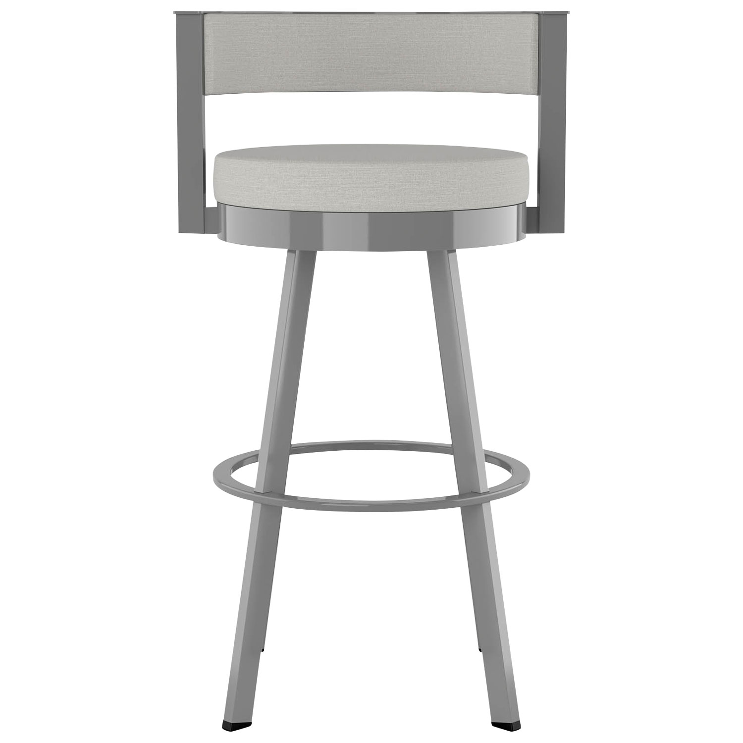 Tabouret de bar contemporain à hauteur de comptoir Browser - Gris pâle/Gris métallique