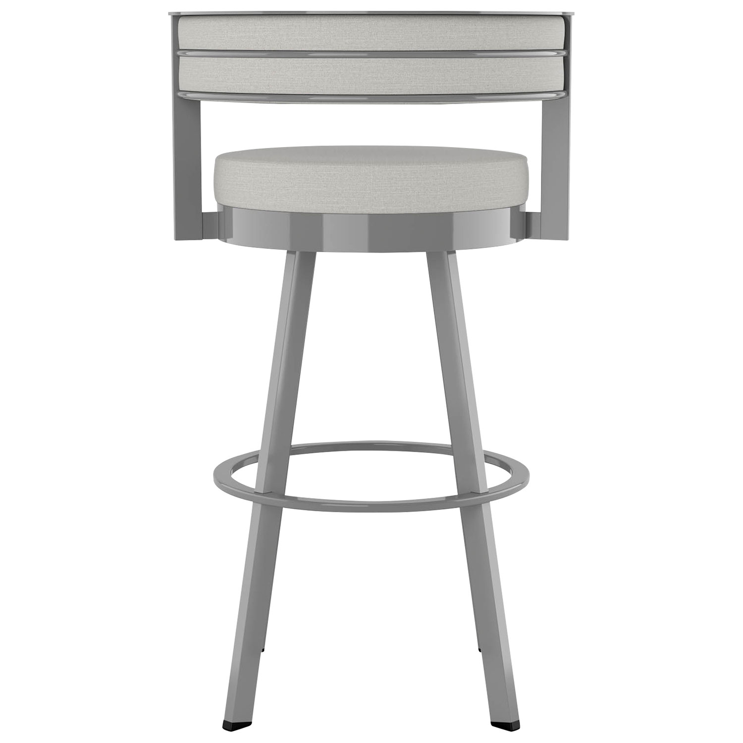Tabouret de bar contemporain à hauteur de comptoir Browser - Gris pâle/Gris métallique