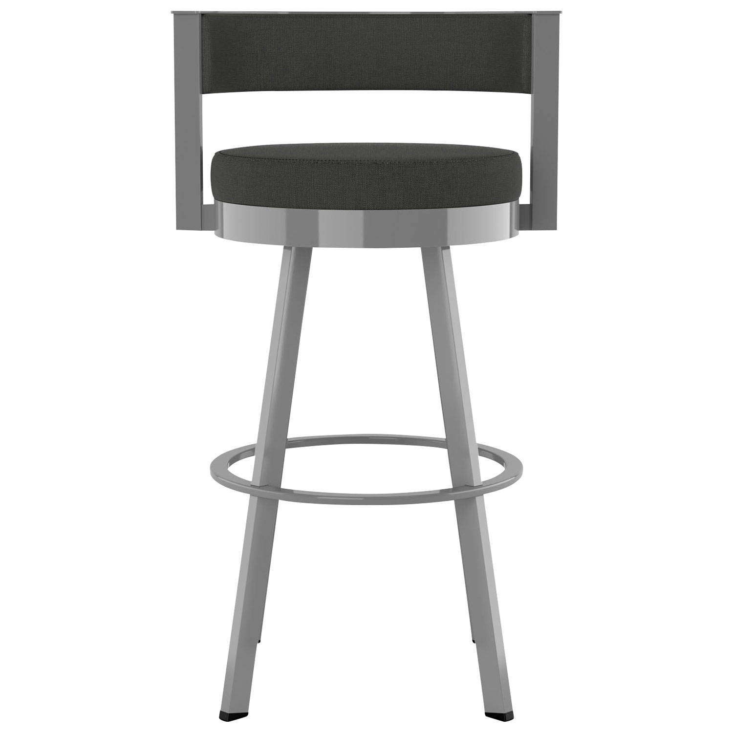 Tabouret de bar contemporain à hauteur de bar Browser - Anthracite/Gris métallique