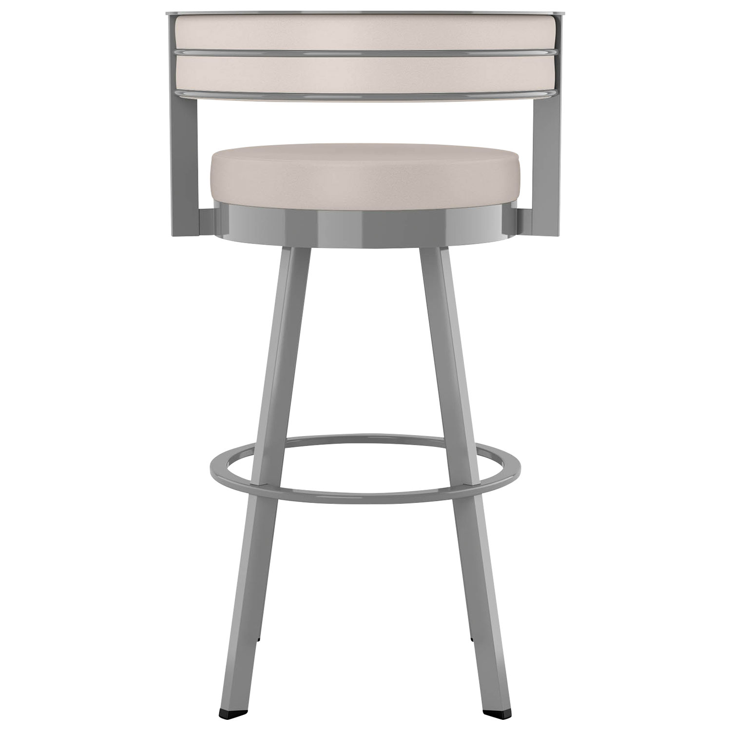 Browser Contemporary Bar Height Barstool - Cream/Grey