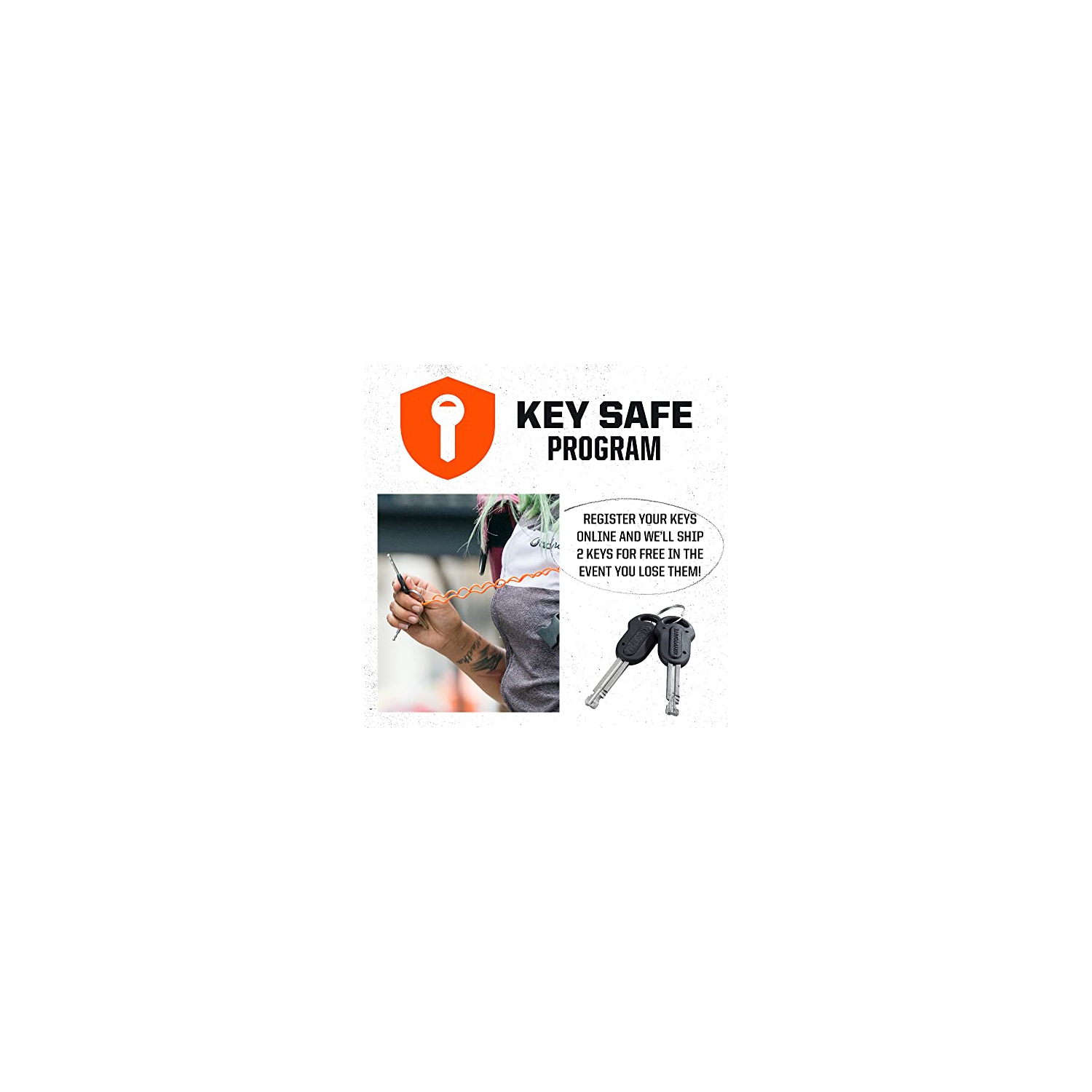 KRYPTONITE : KRYPTOFLEX 1518 KEY CABLE LOCK : BLACK/GREY : 15MM X 180CM