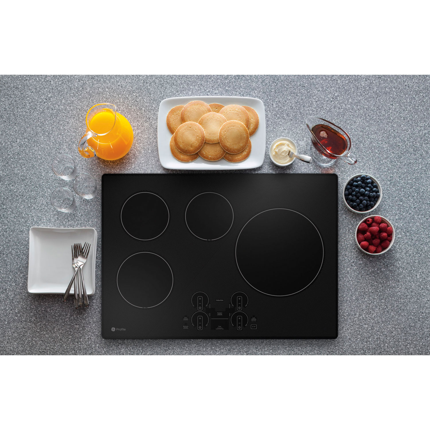 GE Profile 30" 4-Element Induction Cooktop - Black