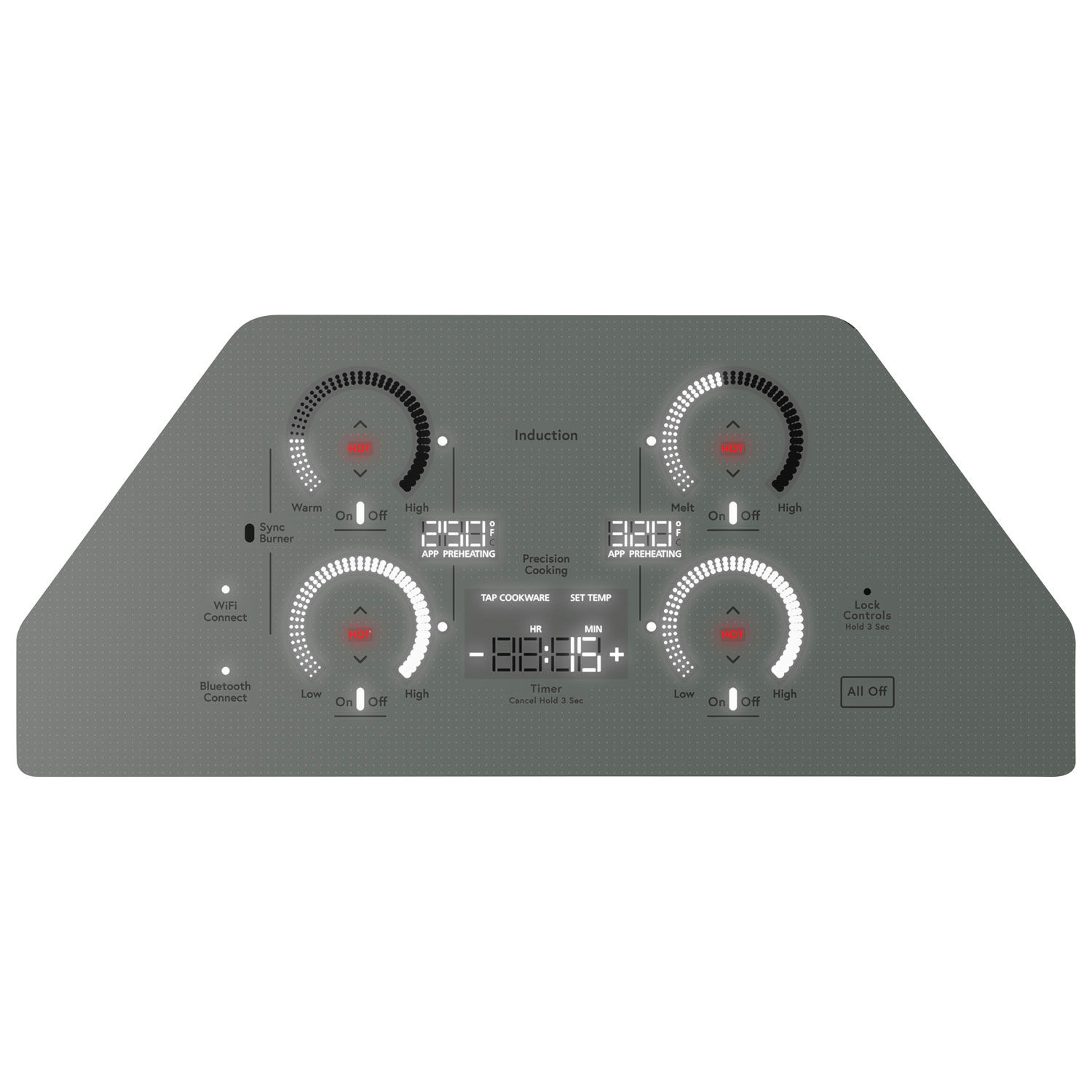 Cafe 30" 4-Element Induction Cooktop - Stainless Steel