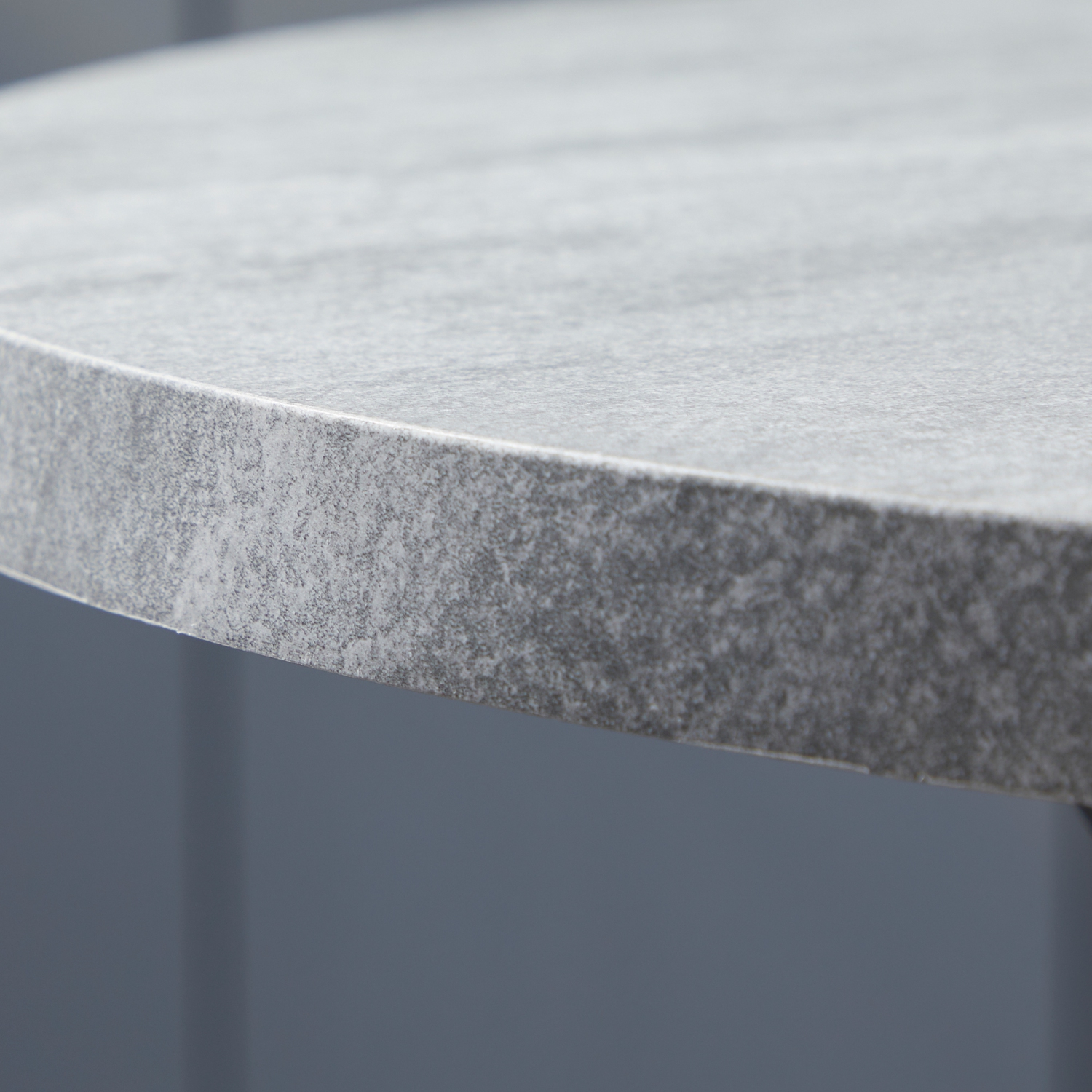 HOMCOM 29" Round Dining Table for 2-4 People, Modern Contemporary Kitchen Table with Steel Legs, Grey