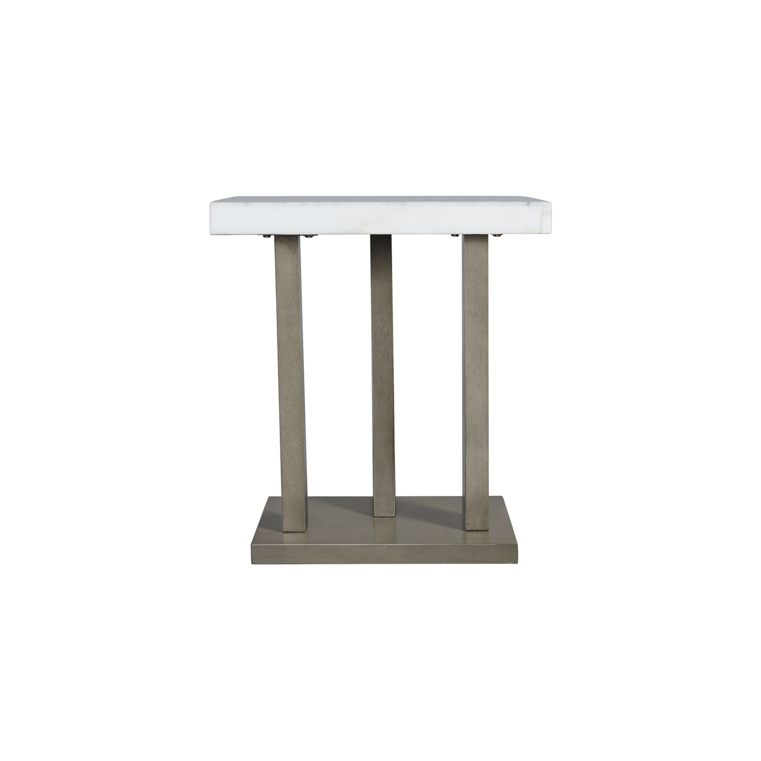 Picket House Furnishings – Table d’extrémité carrée Graham, gris