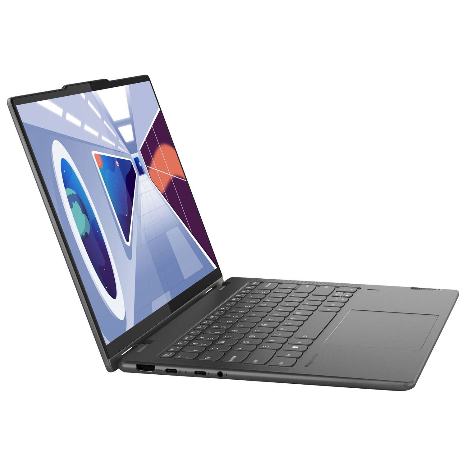 Portable 2-en-1 à écran tactile de 14 po Yoga 7i de Lenovo - Gris tempête