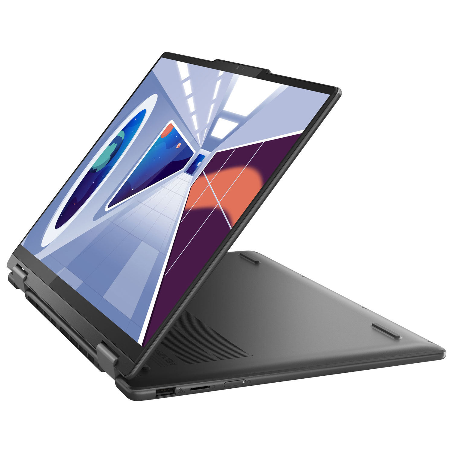 Portable 2-en-1 à écran tactile de 14 po Yoga 7i de Lenovo - Gris tempête
