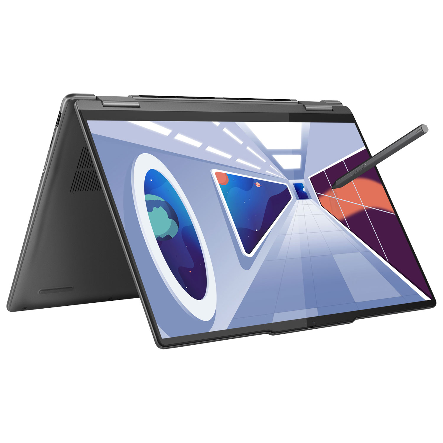 Portable 2-en-1 à écran tactile de 14 po Yoga 7i de Lenovo - Gris tempête