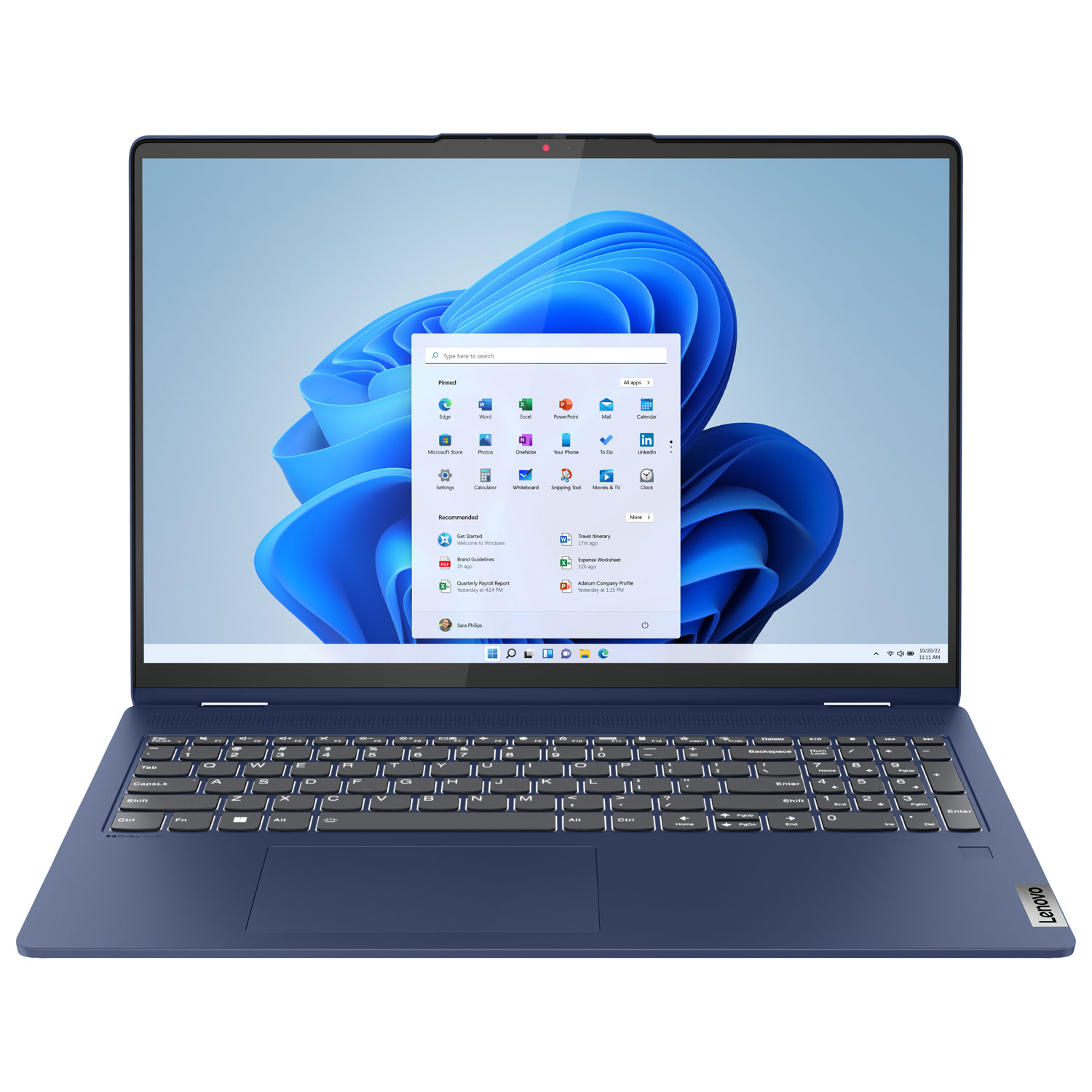 Portable IdeaPad Flex 5i 2-en-1 TS 16 po de Lenovo - Bleu abyssal
