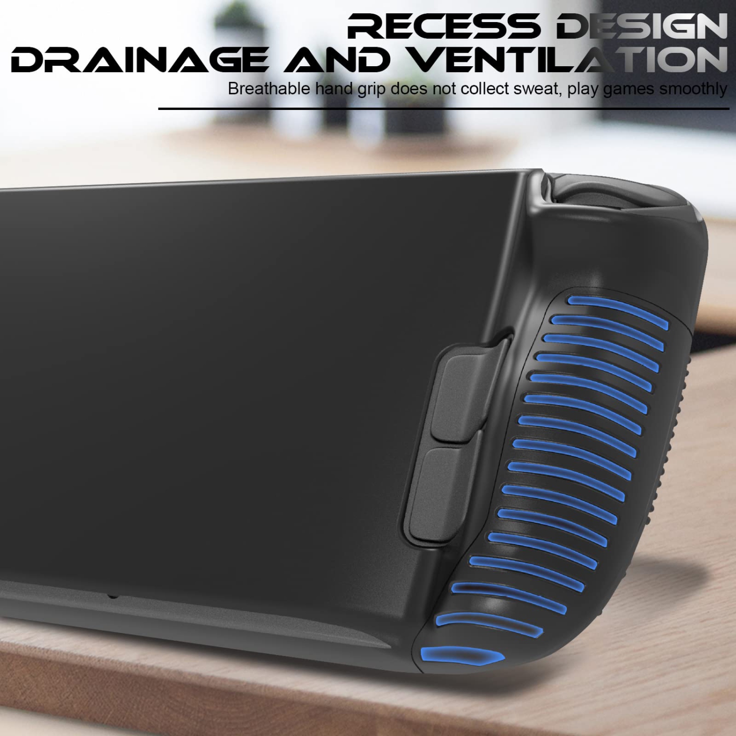 Protective Case Compatible for Valve Steam Deck, Full Protection Silicone Cover with Anti-Slip Particles, Comfort Shockproof Protector Grip Shell for