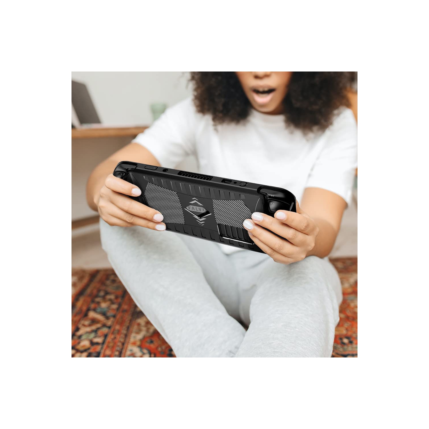 Upgraded New 2022 Protective Case for Steam Deck, TPU Soft Durable Shockproof Non-Slip Anti-Collision Protector for Steam Deck Cover Accessories