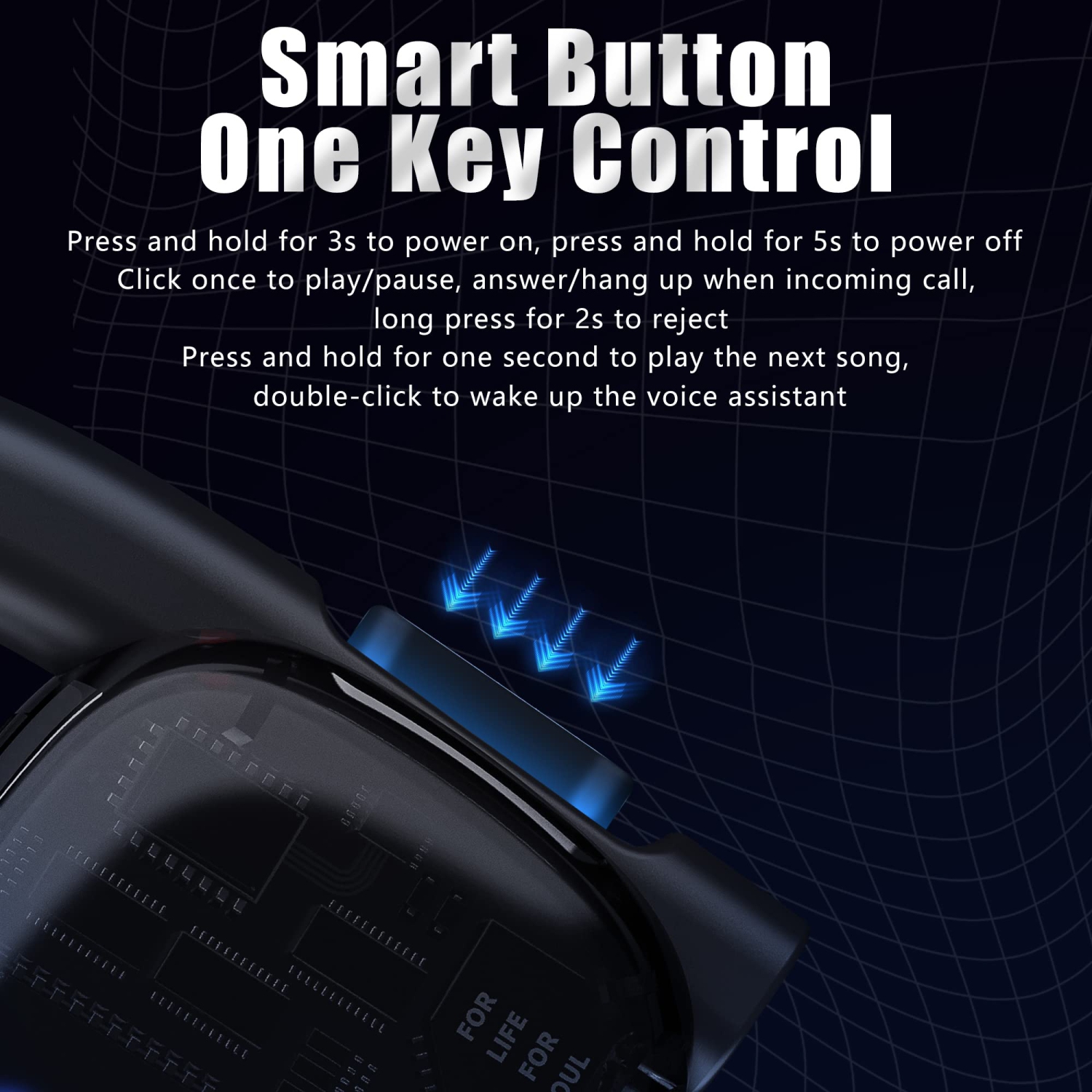 2023 New Wireless Bone Conduction Headphones Bluetooth 5.3 Open-Ear Earphones Wireless Sports Headset Waterproof Earbuds with Mic Phone Call Music