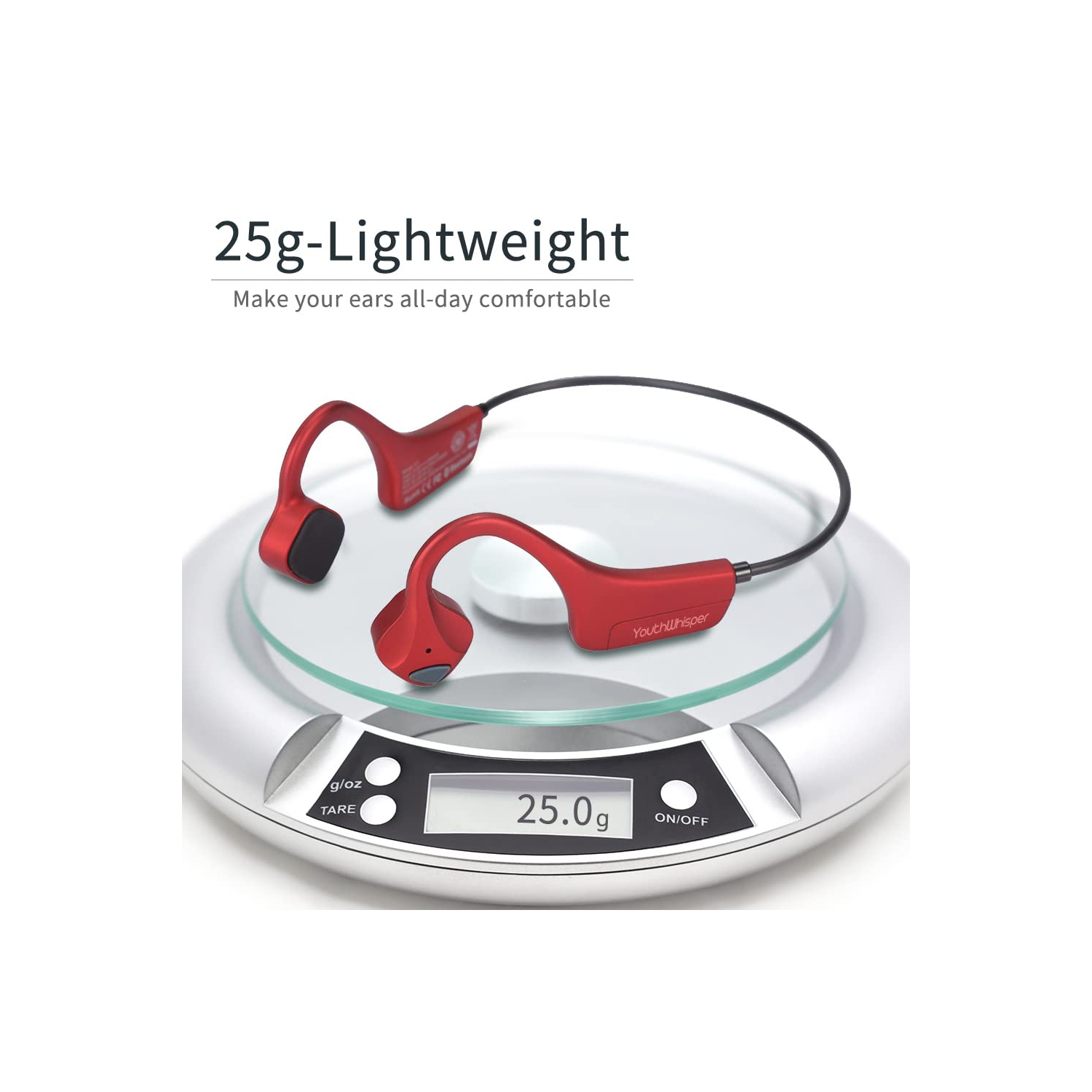 Écouteurs Bluetooth à conduction osseuse, sans fil avec microphones, résistant à la sueur légère titane, répondre à un appel casque de sport pour la