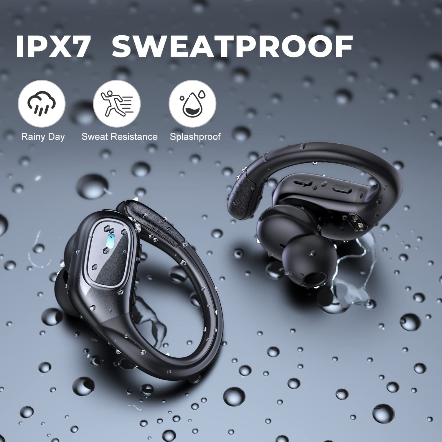 Wireless Earbuds,Ture Wireless Bluetooth 5.3 Earbuds,75H Playtime IPX7 Waterproof Headphones with Charging Case & CVC 8.0 Noise Cancelling Mic in-Ear